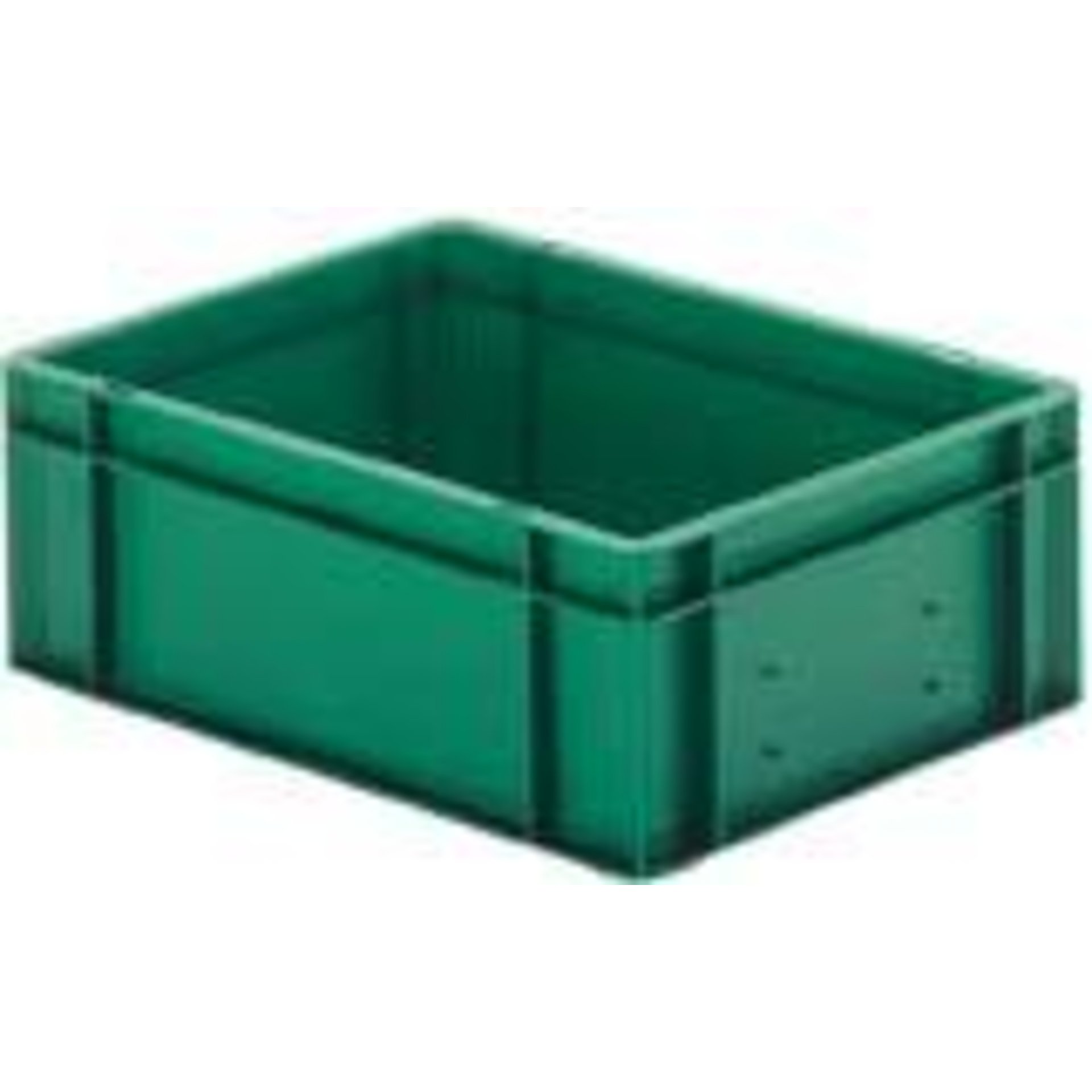 Transport-Stapelkasten B400xT300xH145 mm grün, geschlossen ohne Griffloch LA-KA-PE