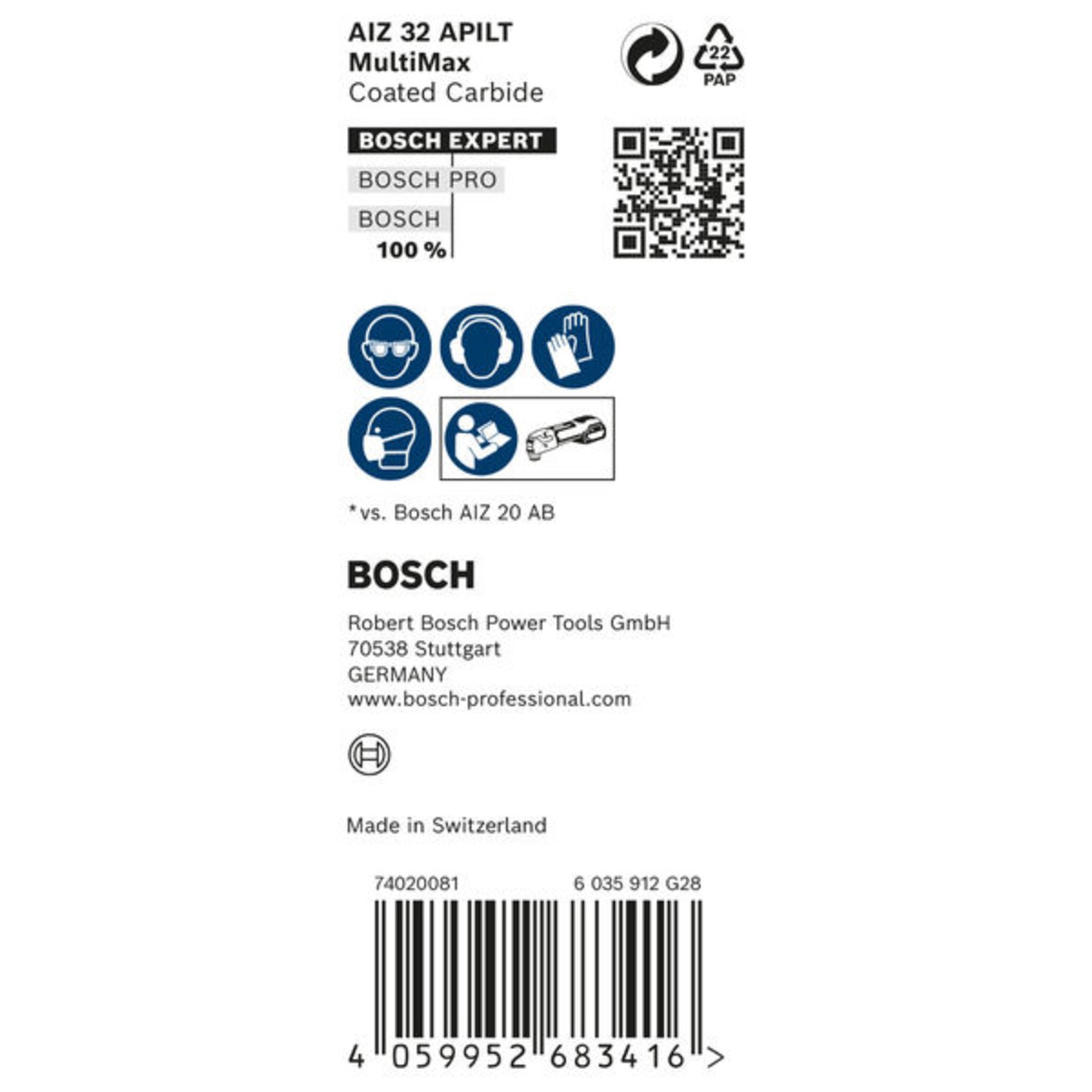 EXPERT MultiMax AIZ 32 APILT Blatt für Multifunktionswerkzeuge, 10-tlg.