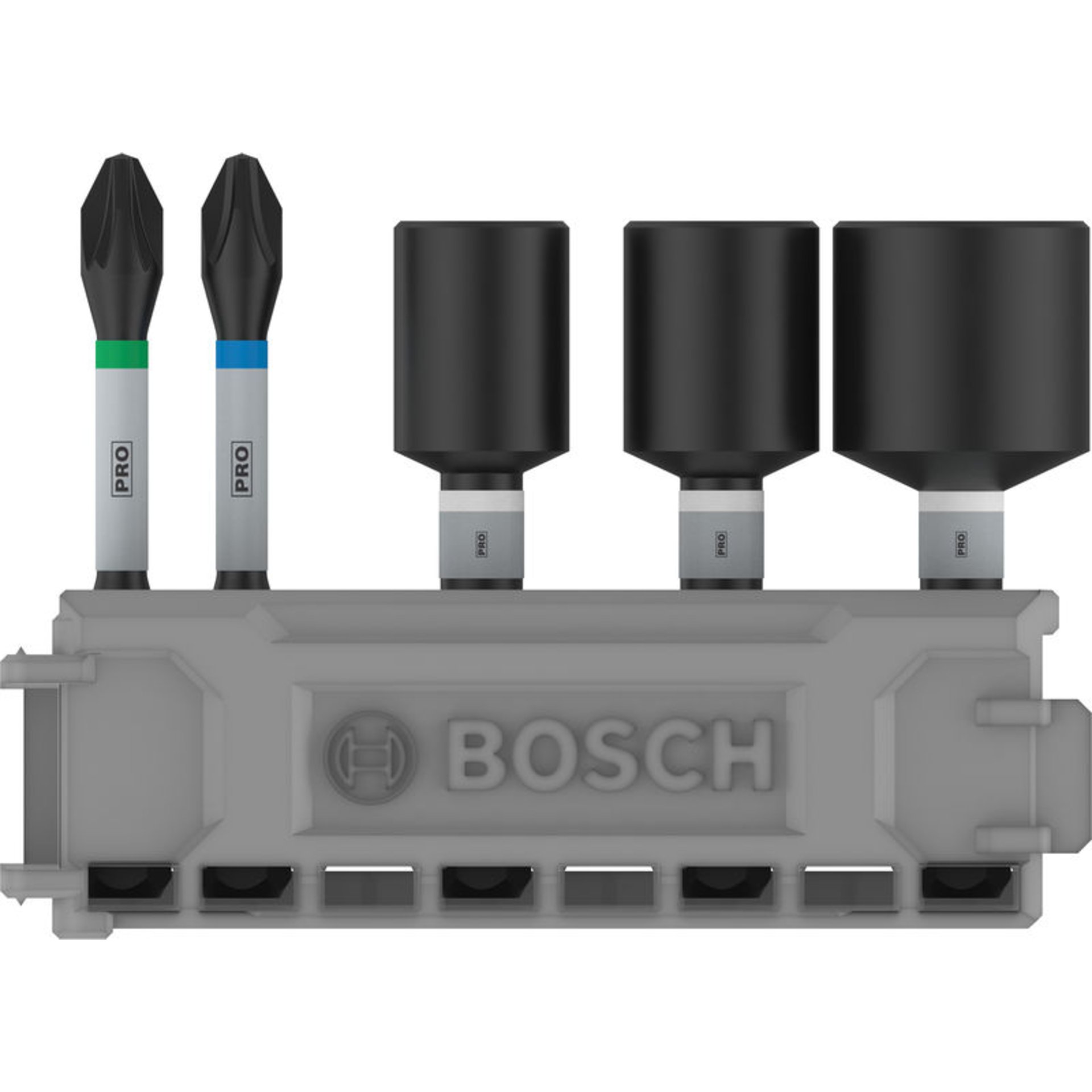 PRO Impact Set mit Steckschlüsseln, PH2x50, PZ2x50, NS8x50, NS10x50, NS13x50 mm