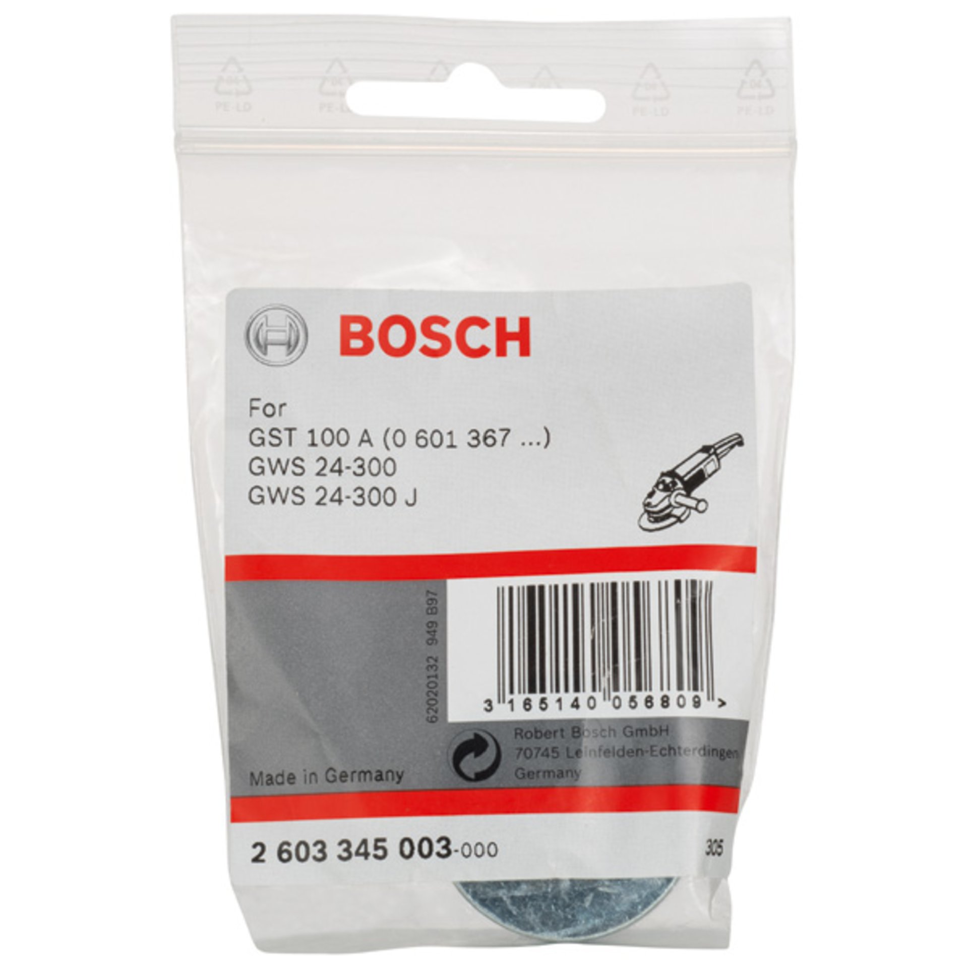 Spannteilesätze für Bosch-Winkelschleifer