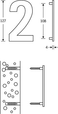 FSB Buchstabe a, 0 38 4005,F69 matt