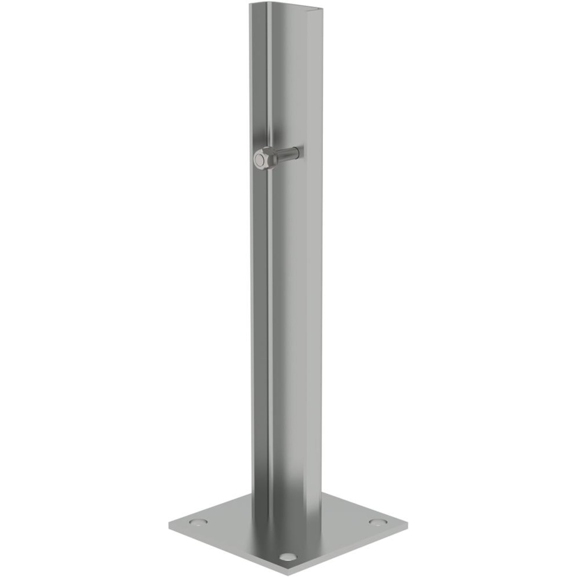 Fußplatte B120xT120 mm Stahl verzinkt