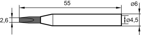 Ersa Lötspitze meißelförmig gerade 0162KD