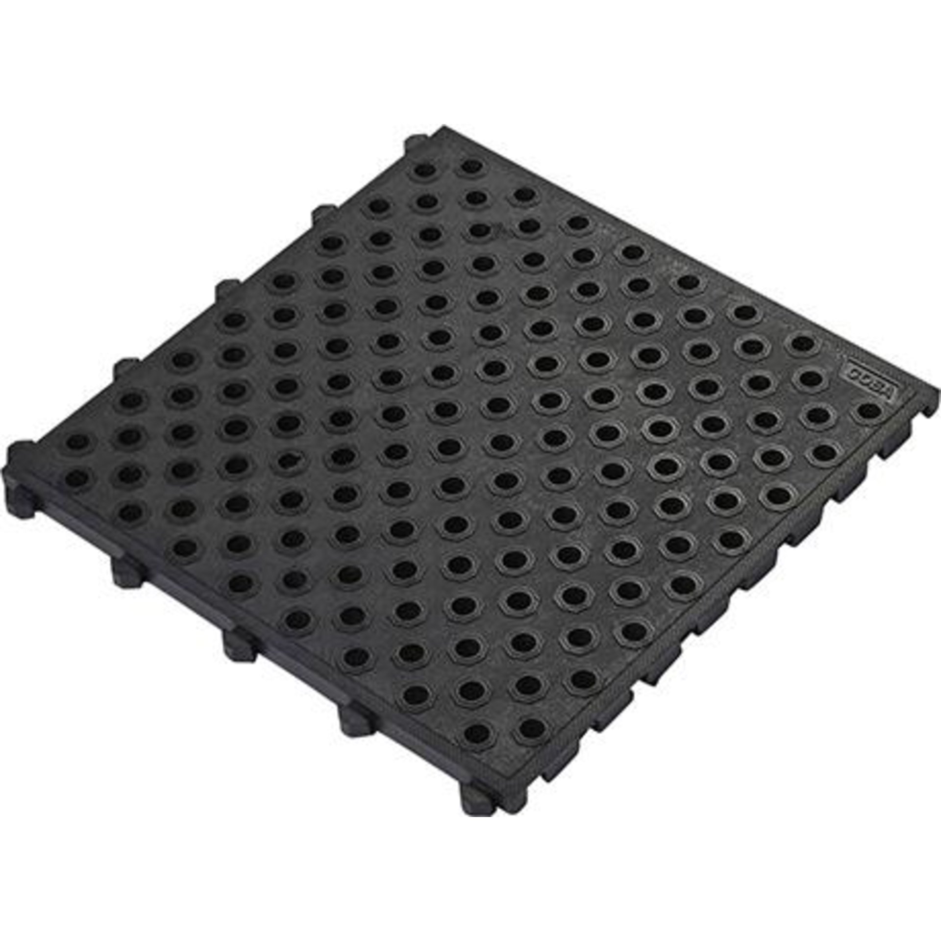 Anti-Ermüdungsmatte Fatigue Lock schwarz B50xL50 cm mit Löcher