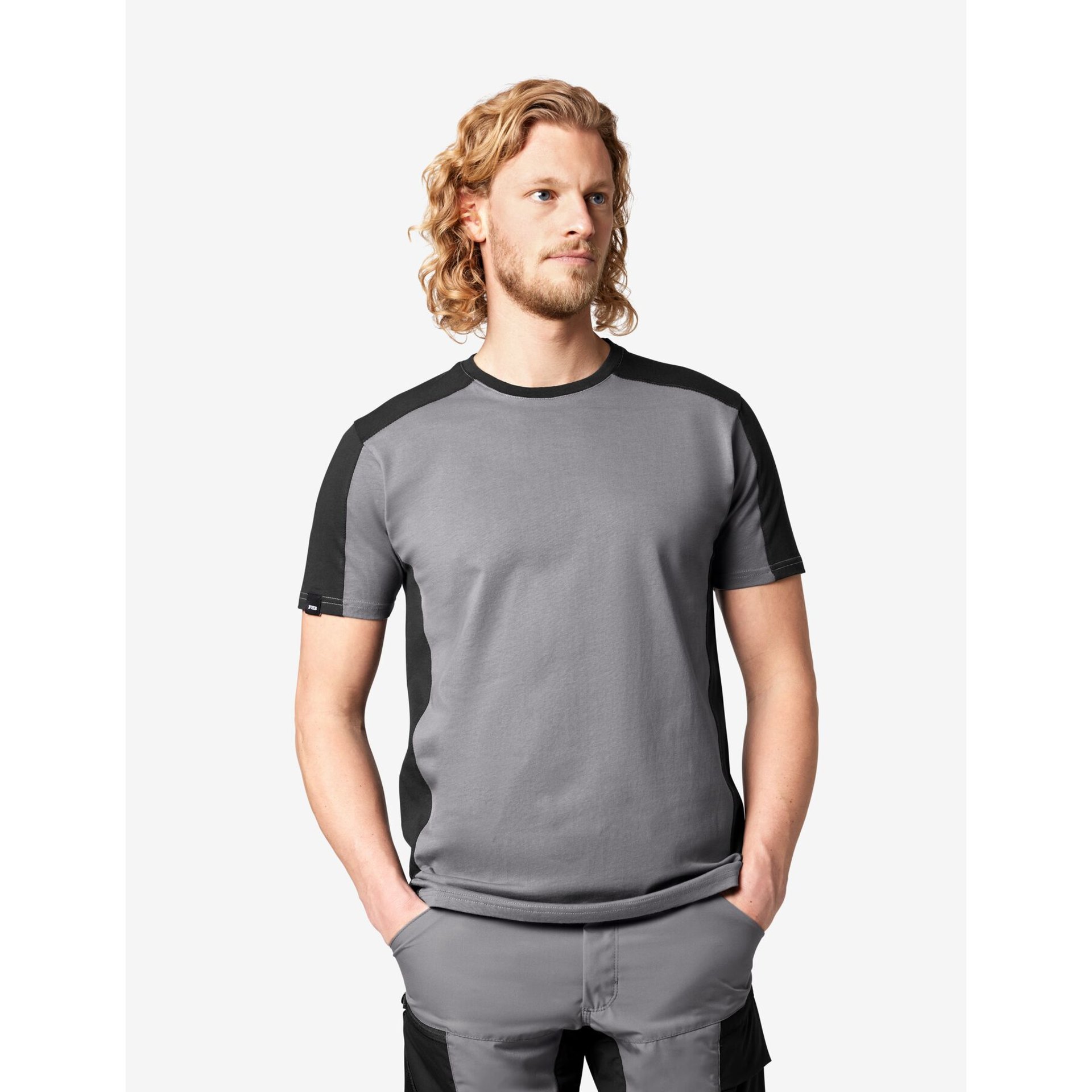 MARC T-Shirt zweifarbig grau-schwarz Gr. 2XL