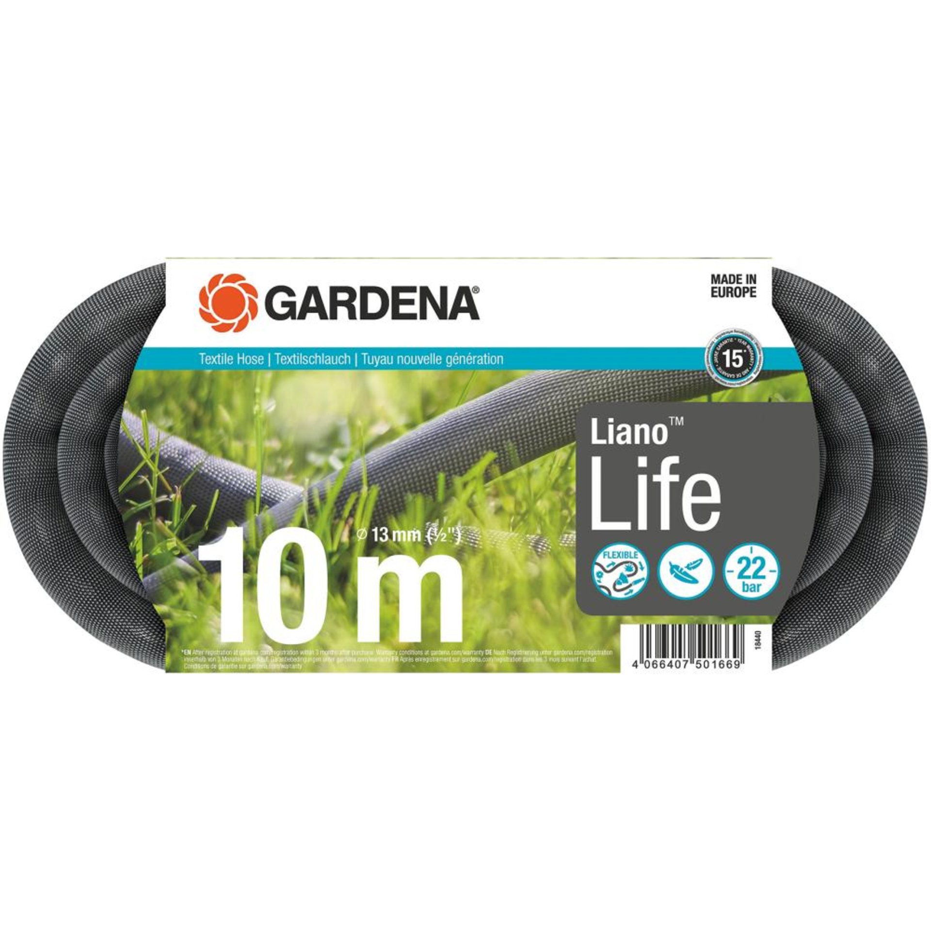 Textilschlauch Liano Life 1/2" 10m