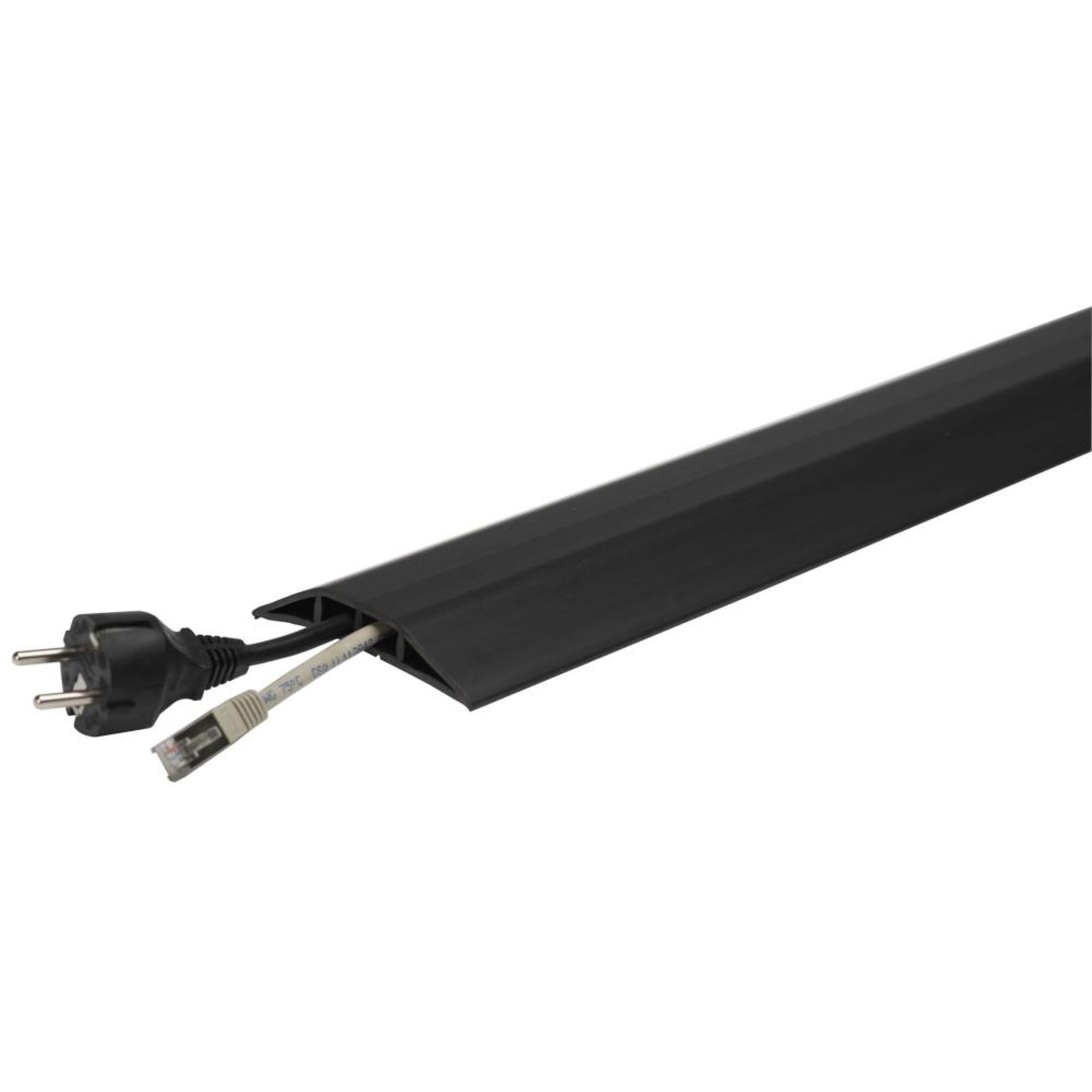 Kabelbrücke Kunststoff B1500xT75xH12 mm 2 Kammern H8xB11 mm schwarz