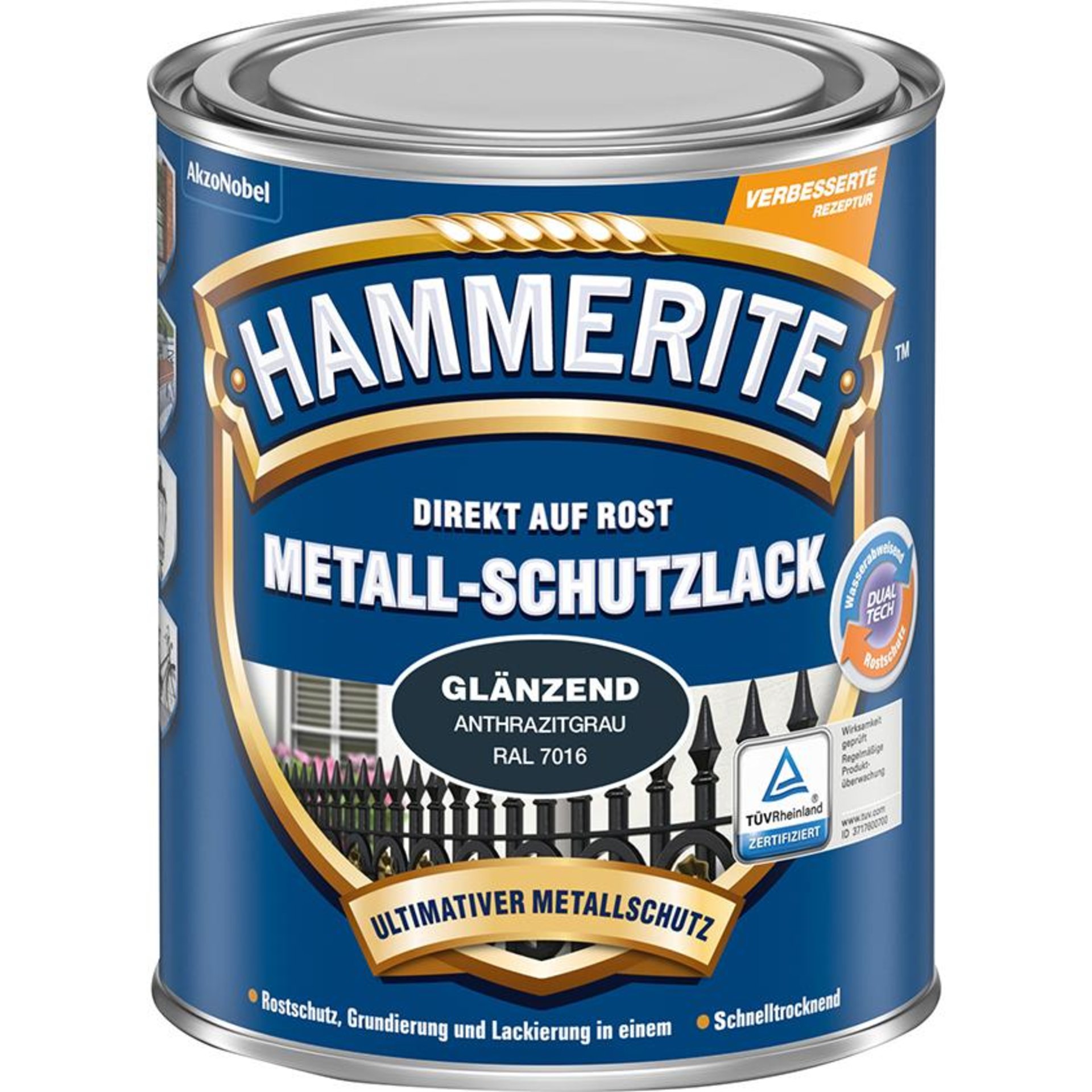 Metall-Schutzlack GL 750 ml anthrazit