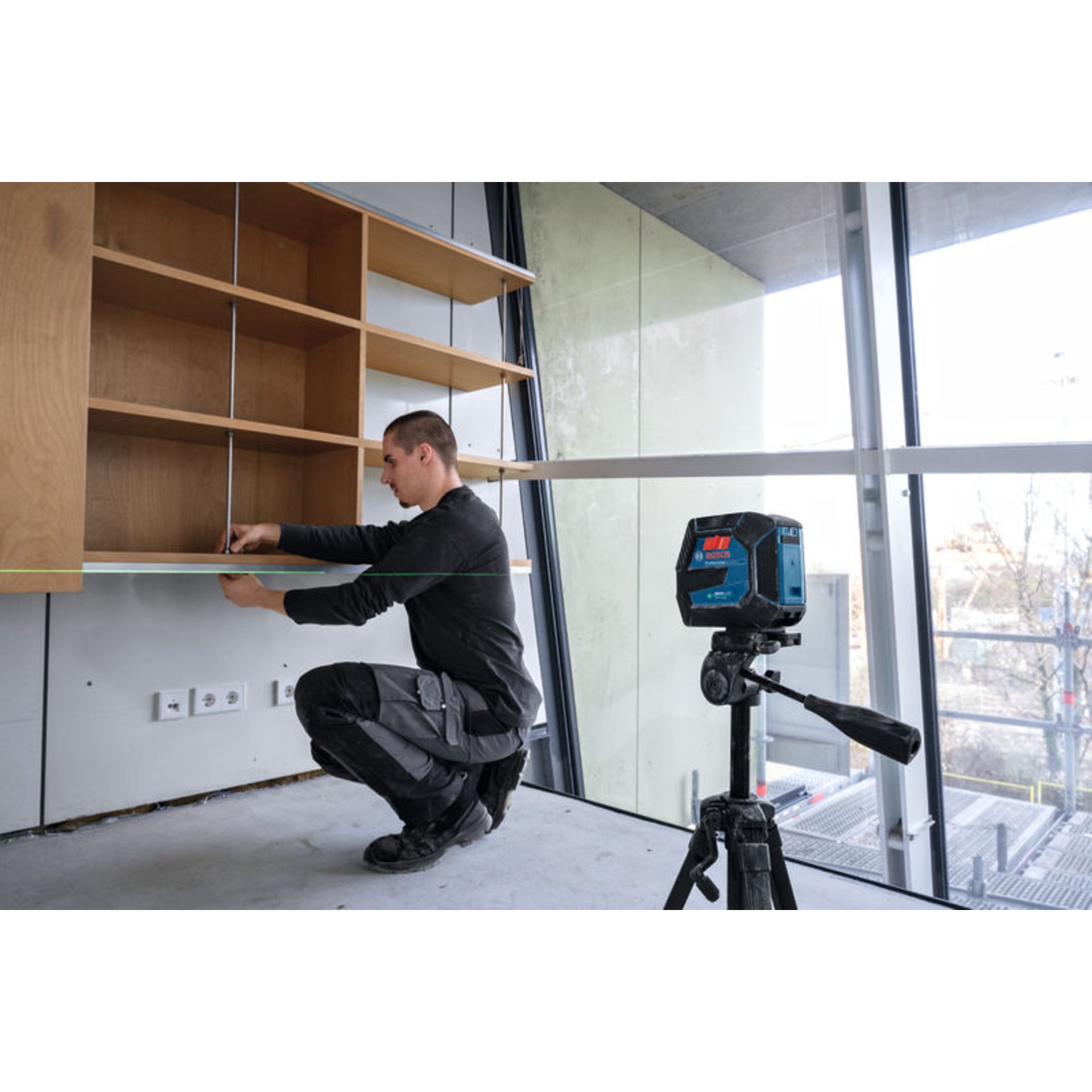 Linienlaser GLL 20-22 G, BA 3.7V 3.0Ah XL + USB-C®-Kabel im Handwerkerkoffer