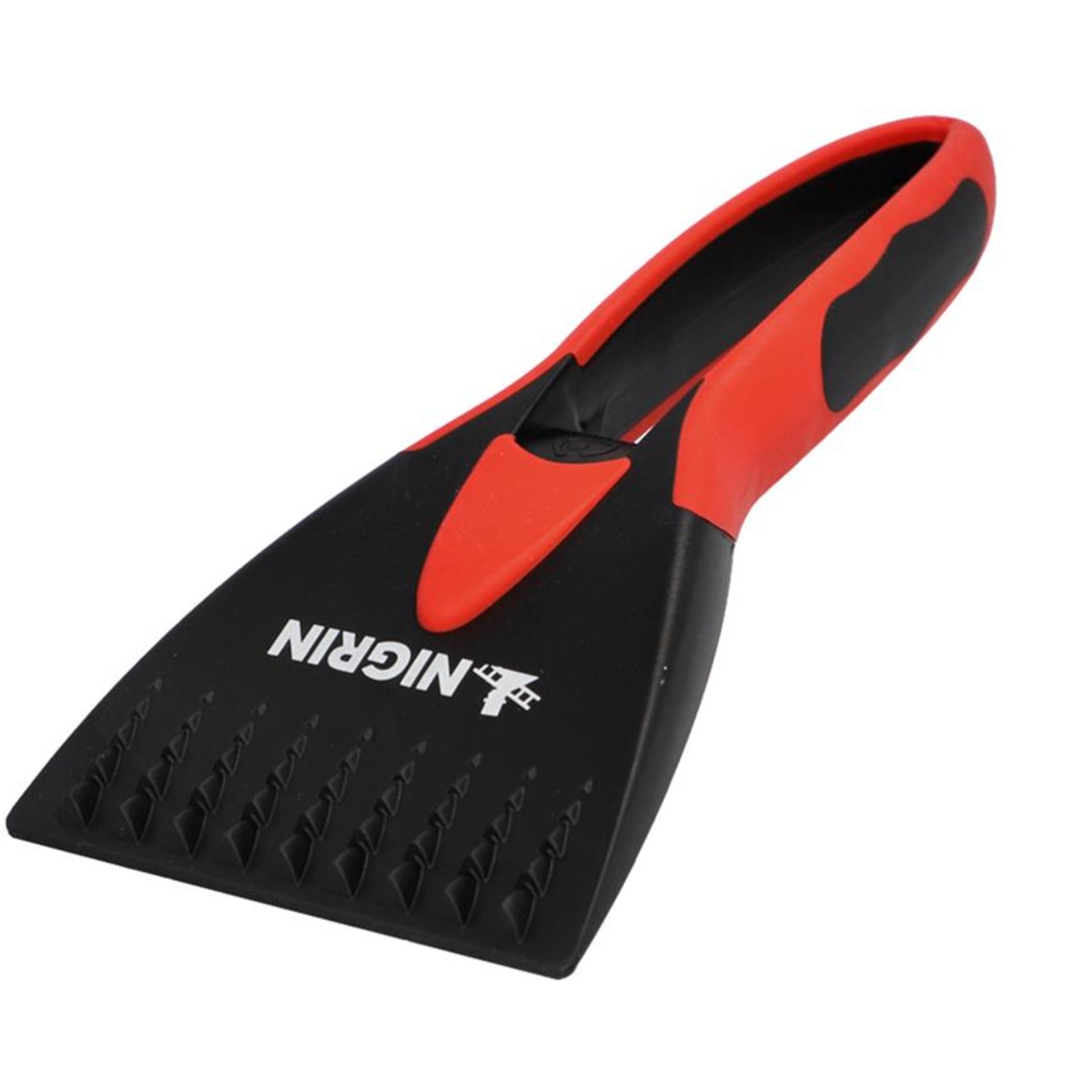 NIGRIN Eisschaber sw/rt mit ergonischem Softgriff