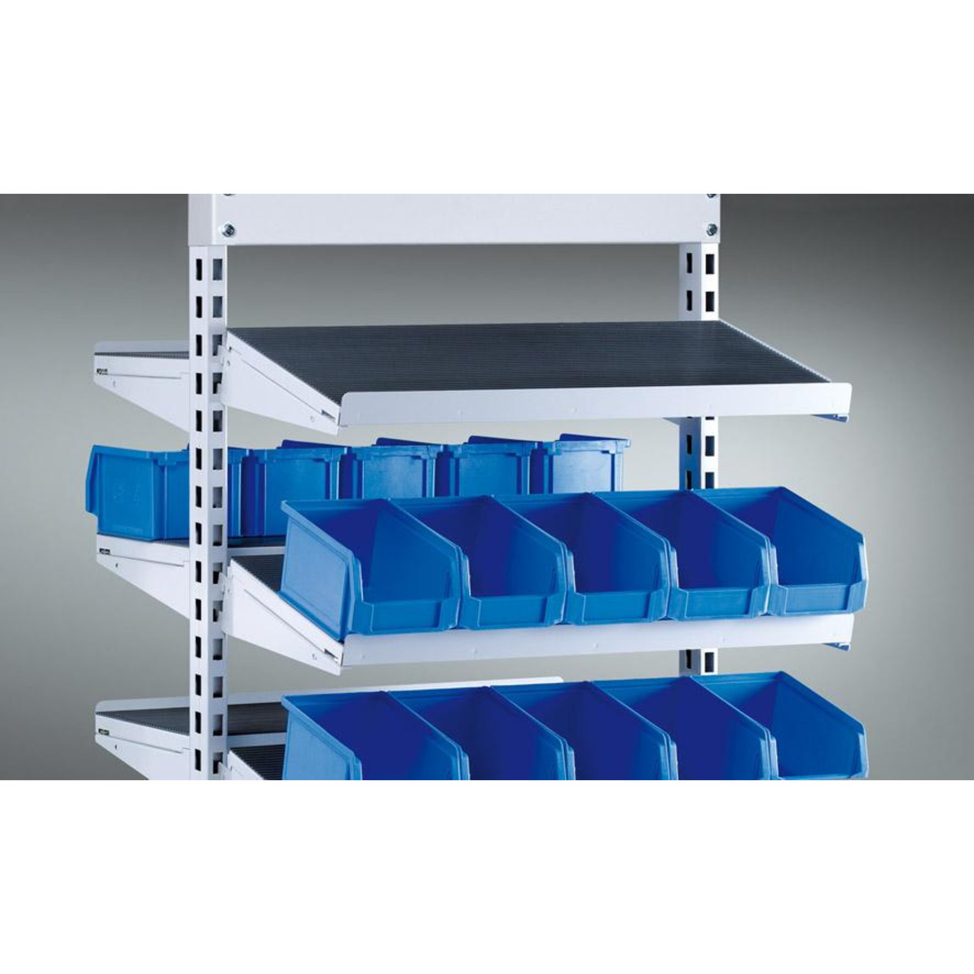 Behälterleiste B665mm RAL 7035 Tragkraft 15kg