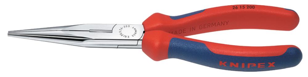 Knipex Storchschnabelzange verchromt gerade mit Mehrkomponenten-Griffen 200mm