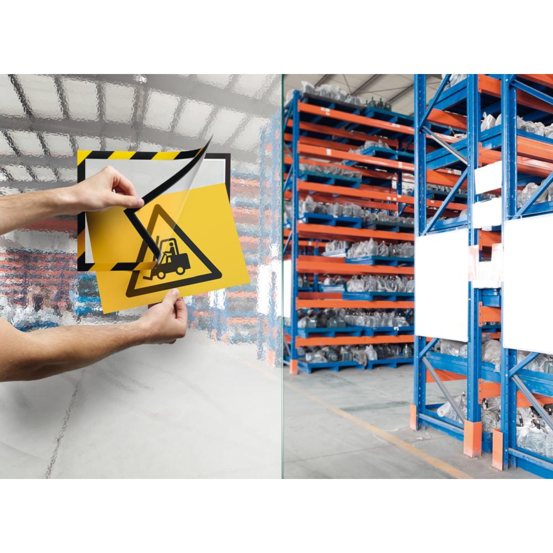 Magnetrahmen SECURITY A4 DURAFRAME grün/weiß