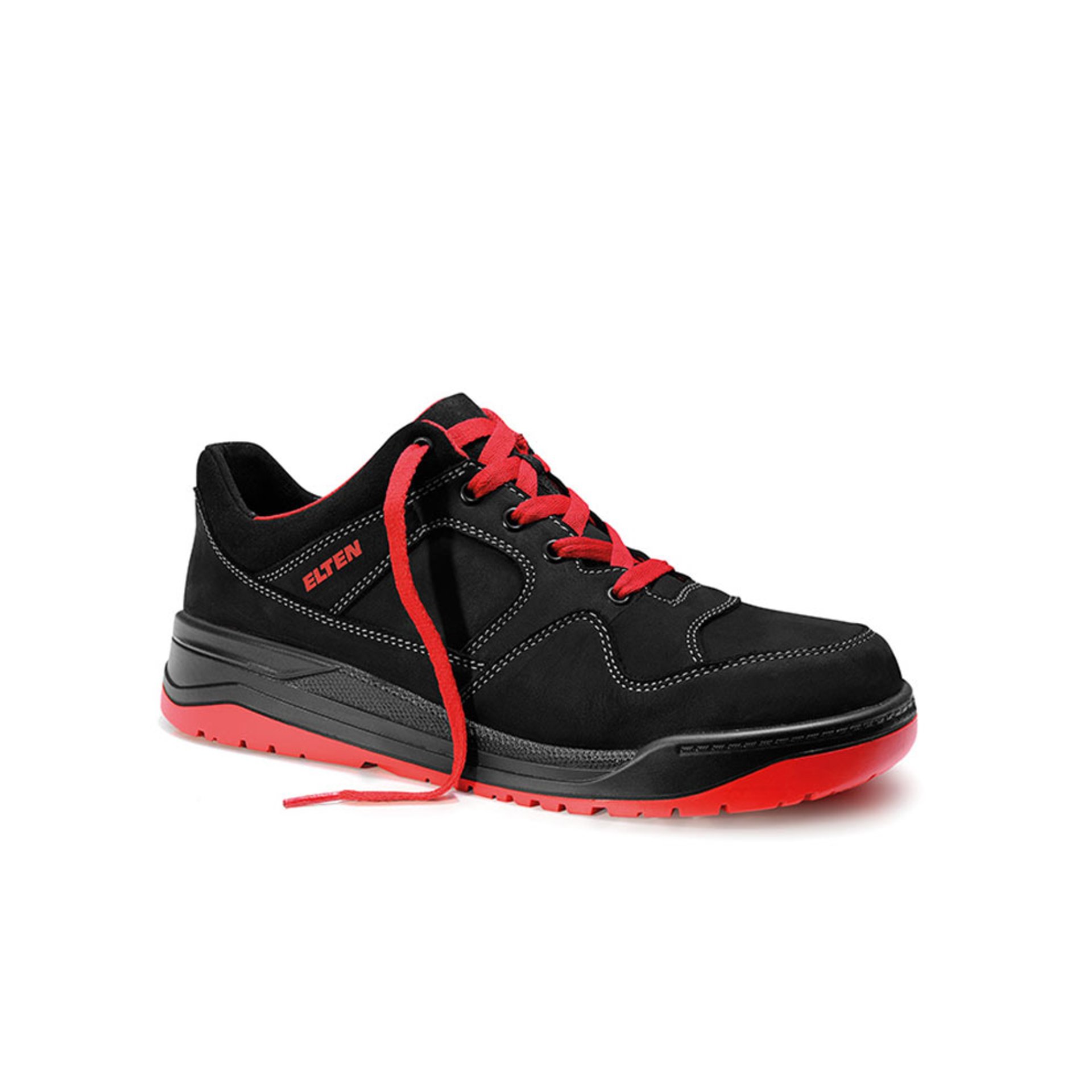 Sicherheitshalbschuh MAVERICK black-red Low ESD S3S, Gr. 42
