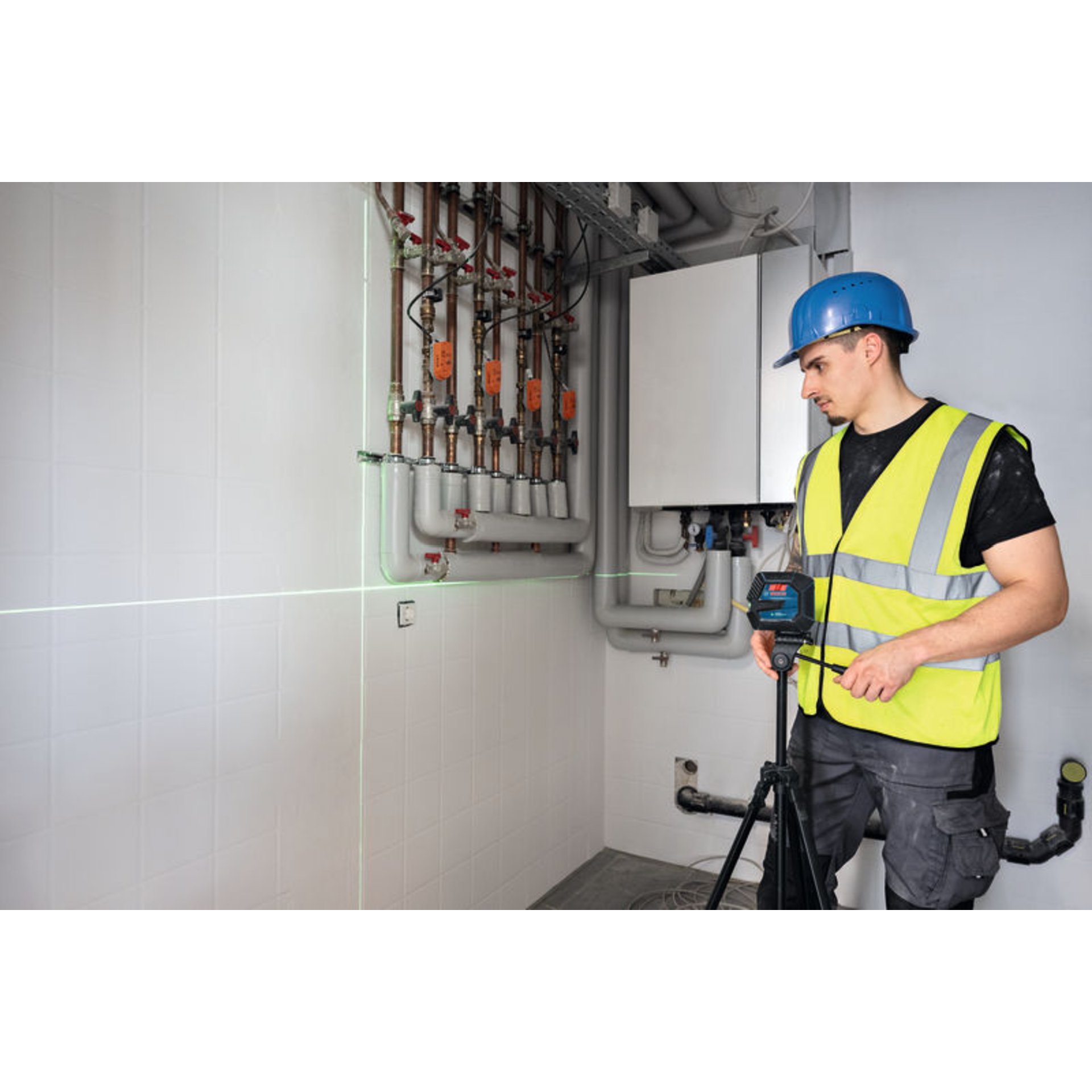 Linienlaser GLL 20-22 G, BA 3.7V 3.0Ah XL + USB-C®-Kabel im Handwerkerkoffer