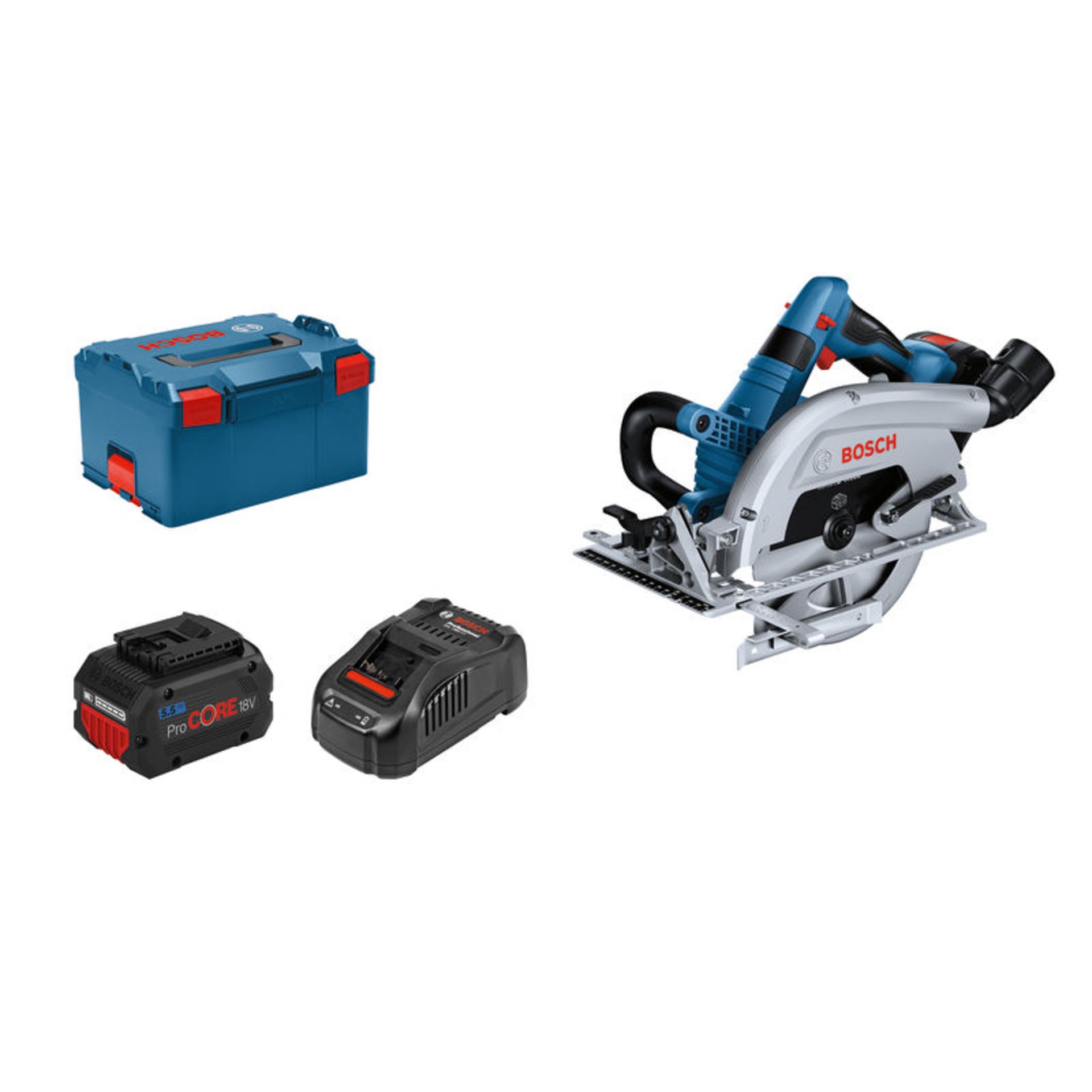 Akku-Kreissäge BITURBO GKS 18V-70 L, 2 x Akku ProCORE18V 5.5Ah in L-BOXX