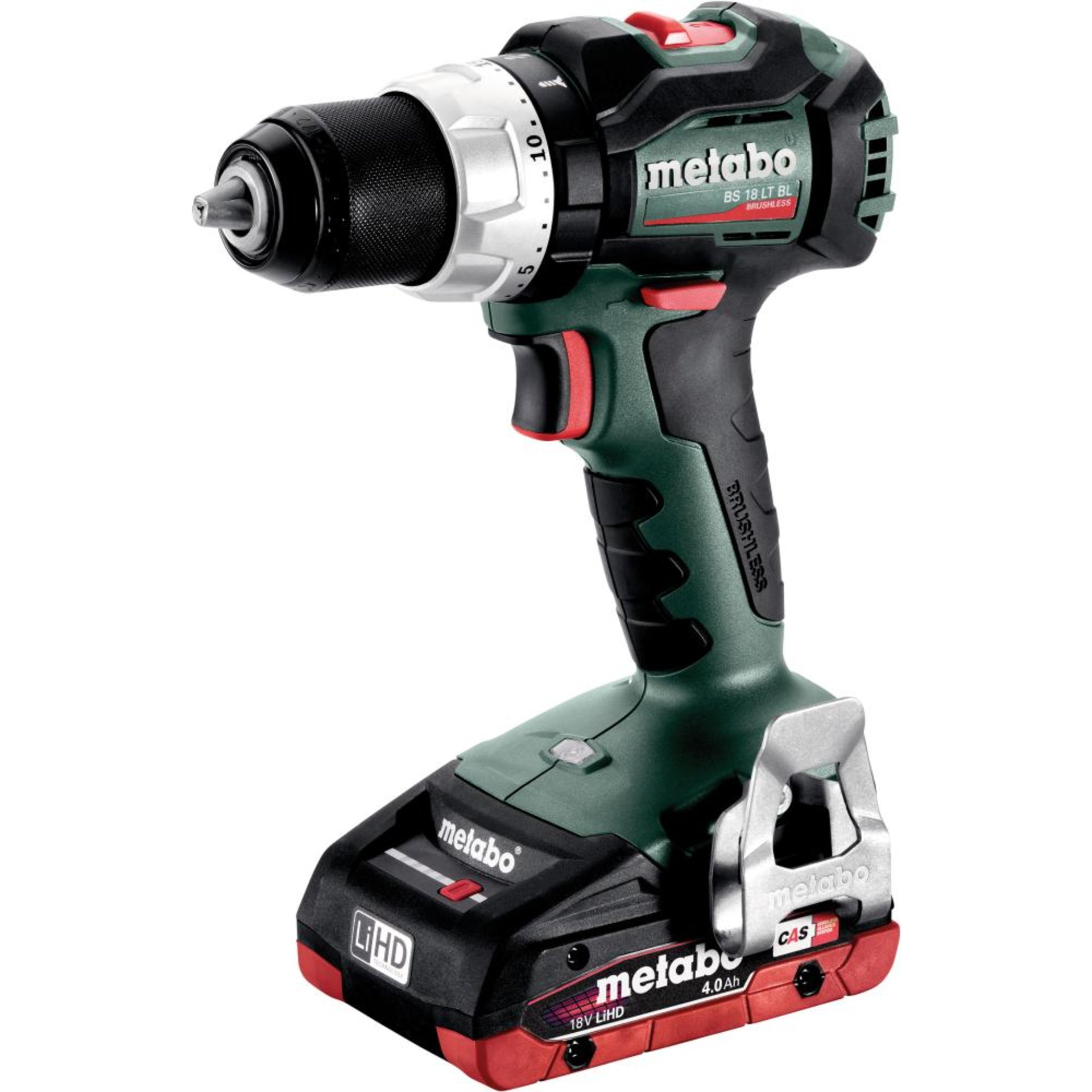 Akku Bohrschrauber BS 18 LT BL Metabo 2x18,0 V 4,0 Ah Ladegerät ASC 55 metaBOX