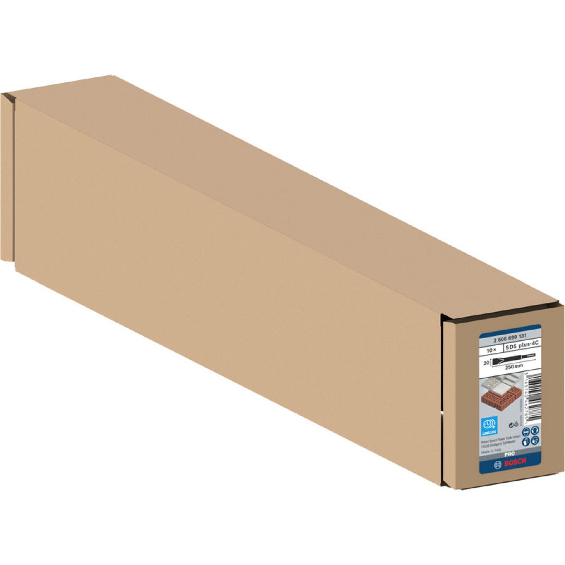 PRO SDS plus-4C Flachmeißelset, 20 x 250 mm, 10-tlg.