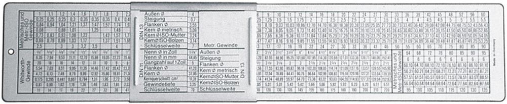 Format DIN-Gewindeschieber 260x50mm