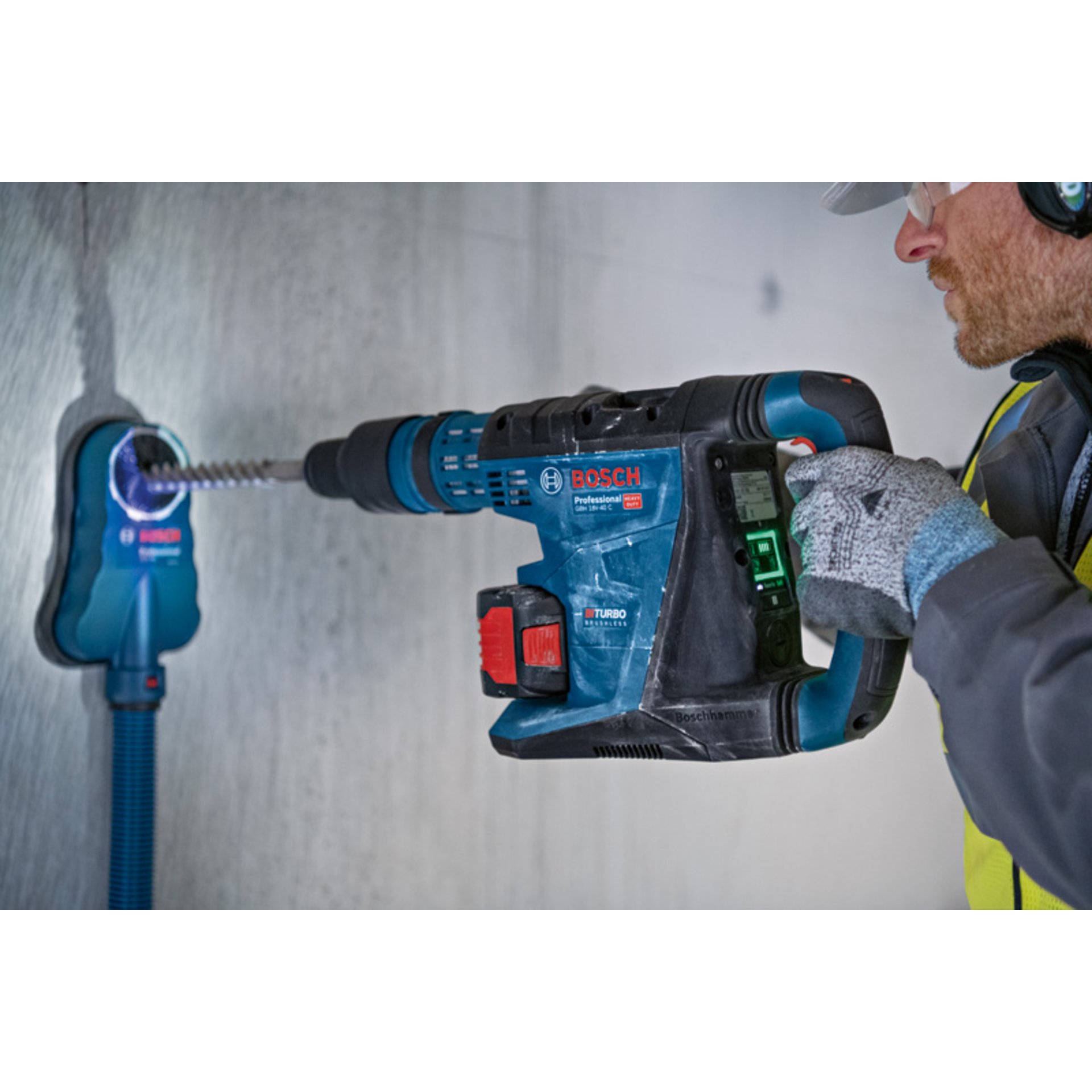 Akku-Bohrhammer BITURBO mit SDS max GBH 18V-40 C, 2 x Akku, XL-BOXX