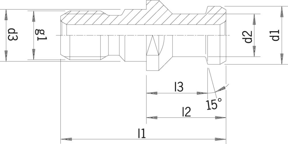 Haimer Anzugsbolzen DIN69872 A SK40-M16 Innenkühlung