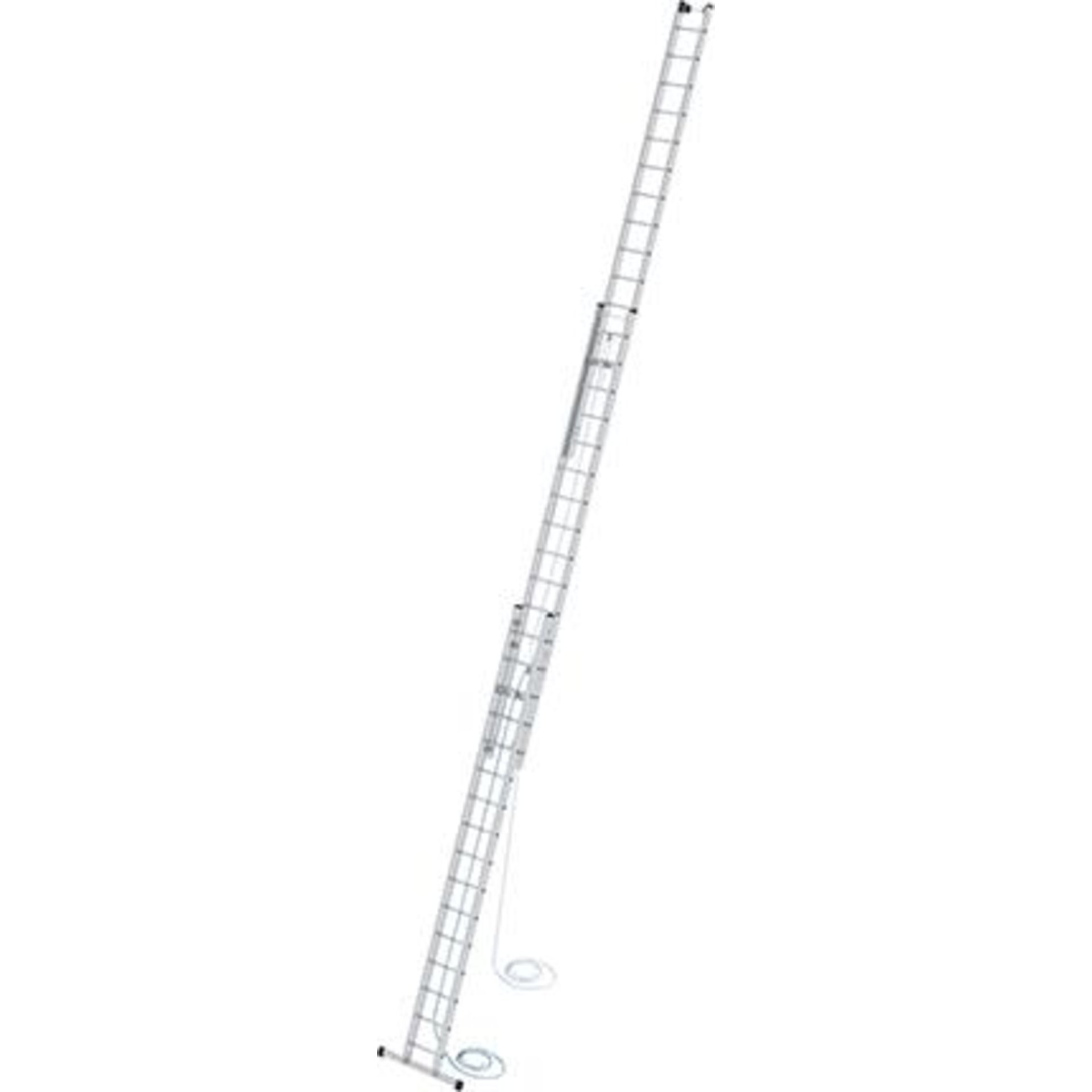 Alu-Seilzugleiter 3x16 Sprossen Leiterlänge 4,70m eingef.Arbeitshöhe bis 11,90 m