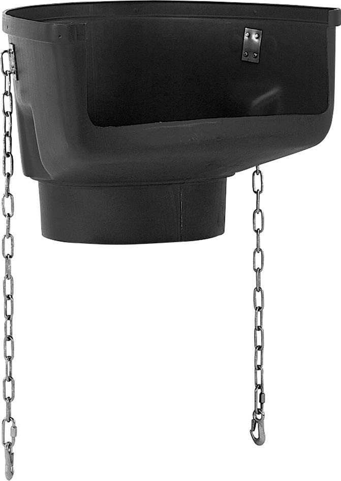 Kunststoff - Trichter schwarz mit 2 Ketten Kunststoff - Trichter schwarz mit 2 Ketten