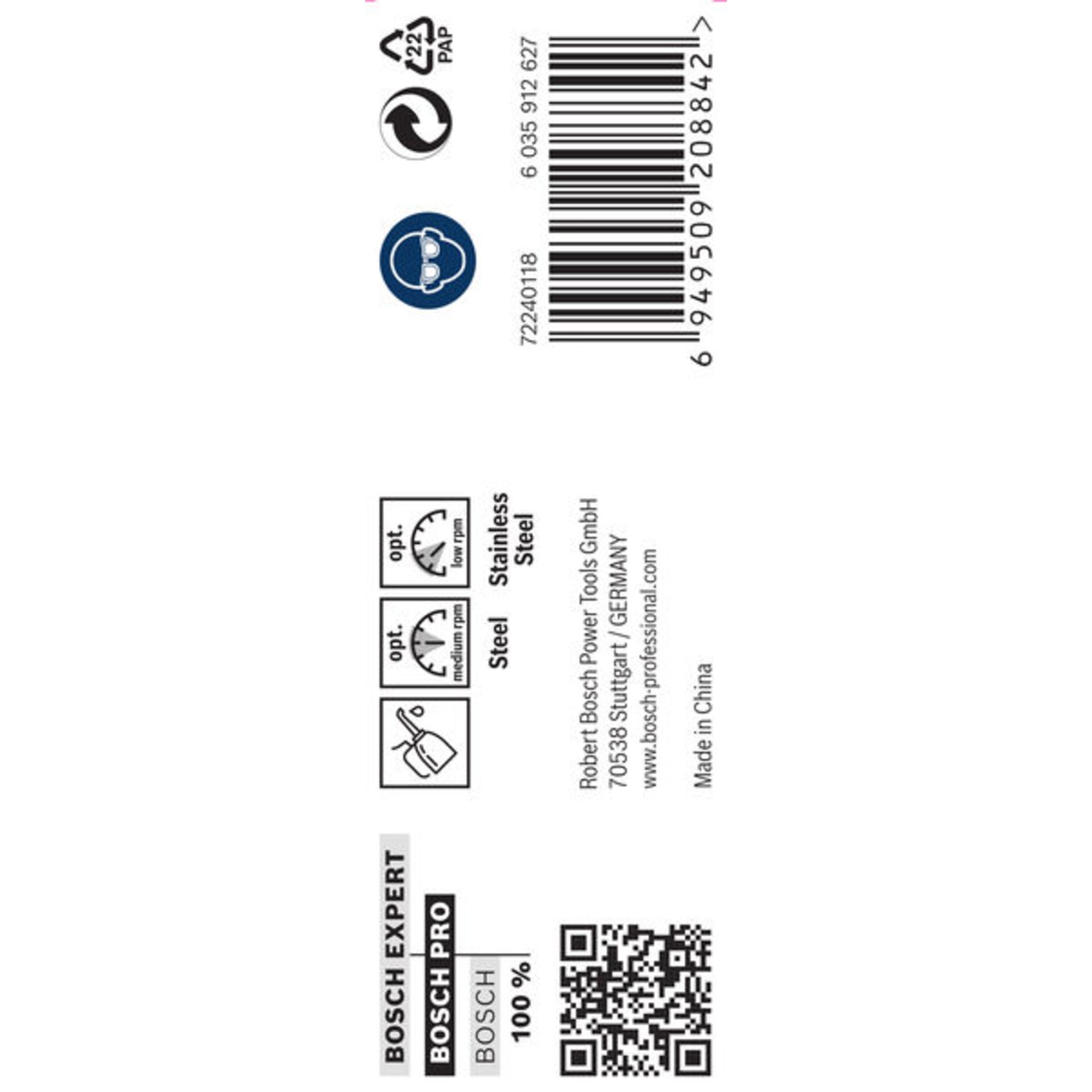 PRO Stainless Steel HSS-Co Spiralbohrer, 8,2 x 75 x 117 mm, 5-tlg.