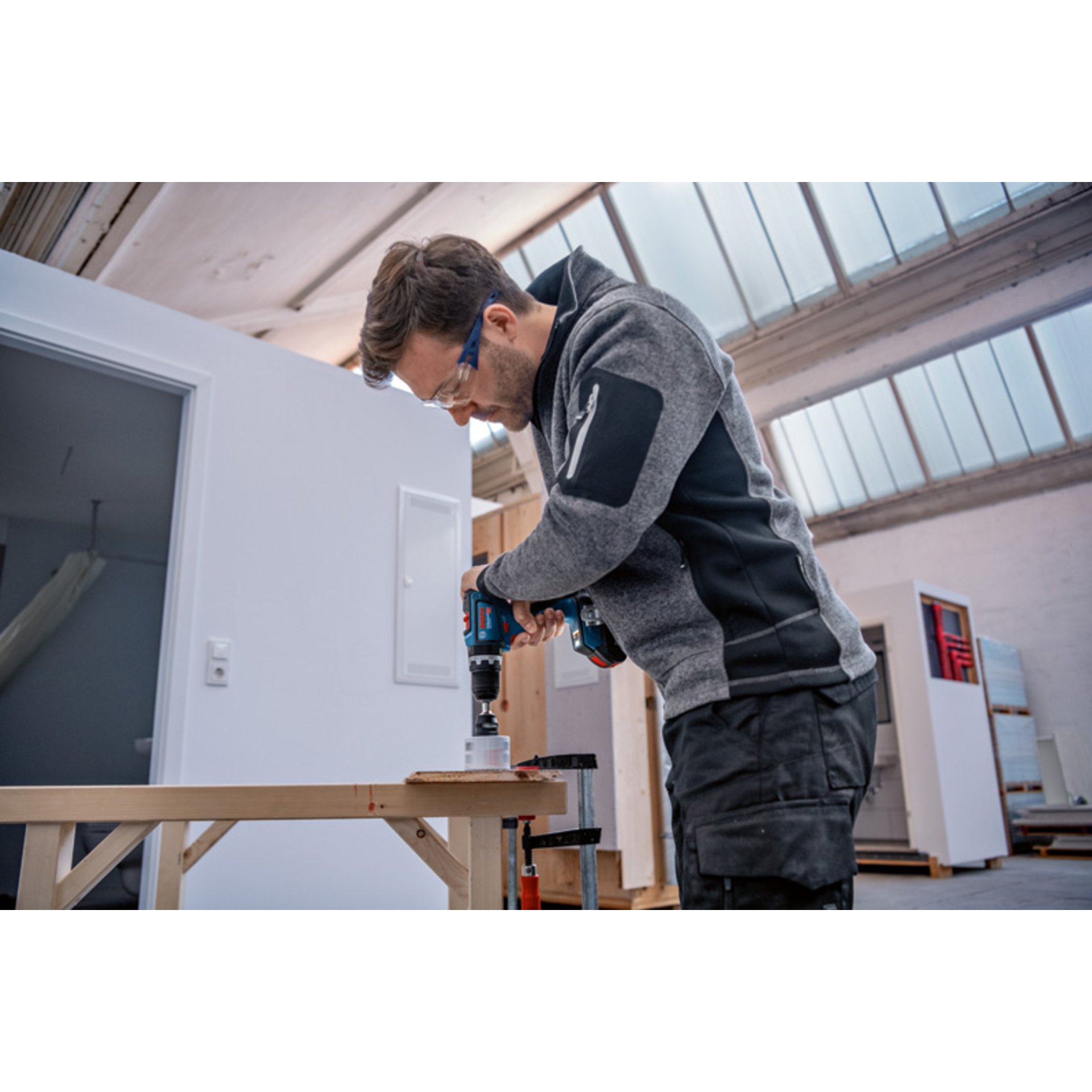 Akku-Schlagbohrschrauber GSB 18V-90 C, 2 Akku GBA 18V 5.0Ah, Ladg. u. L-BOXX