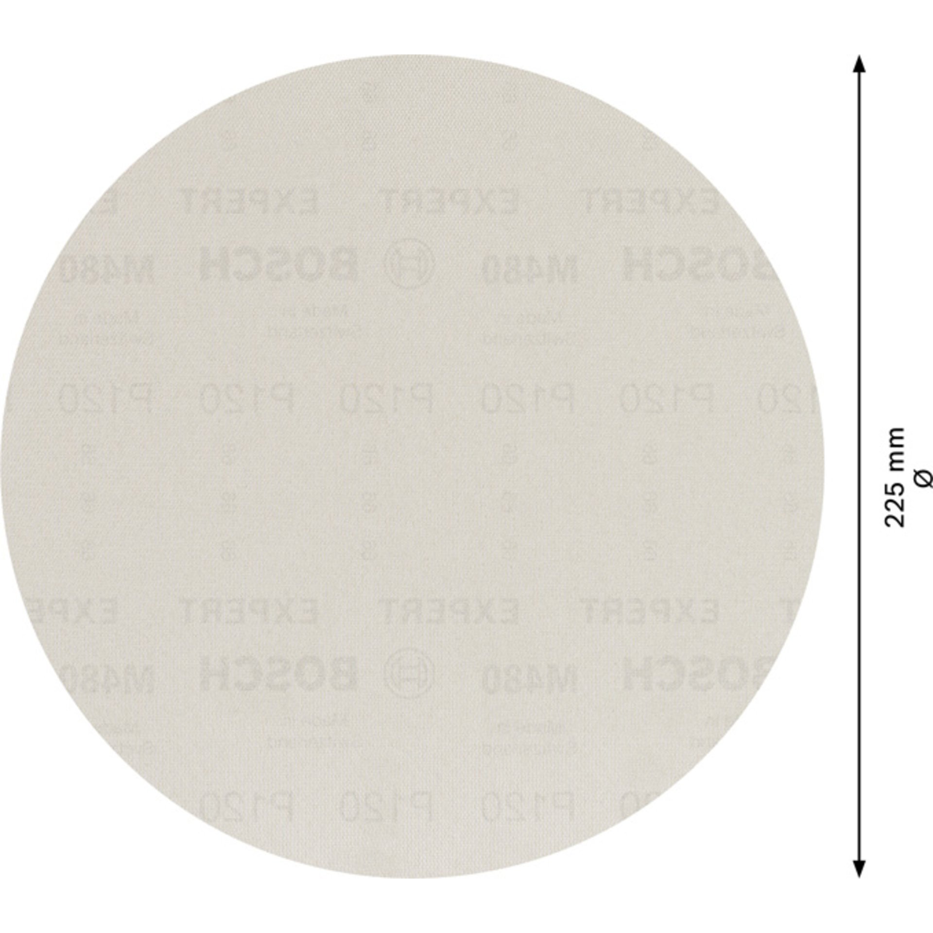 EXPERT M480 Schleifnetz für Trockenbauschleifer, 225 mm, K 120, 25 Stk.