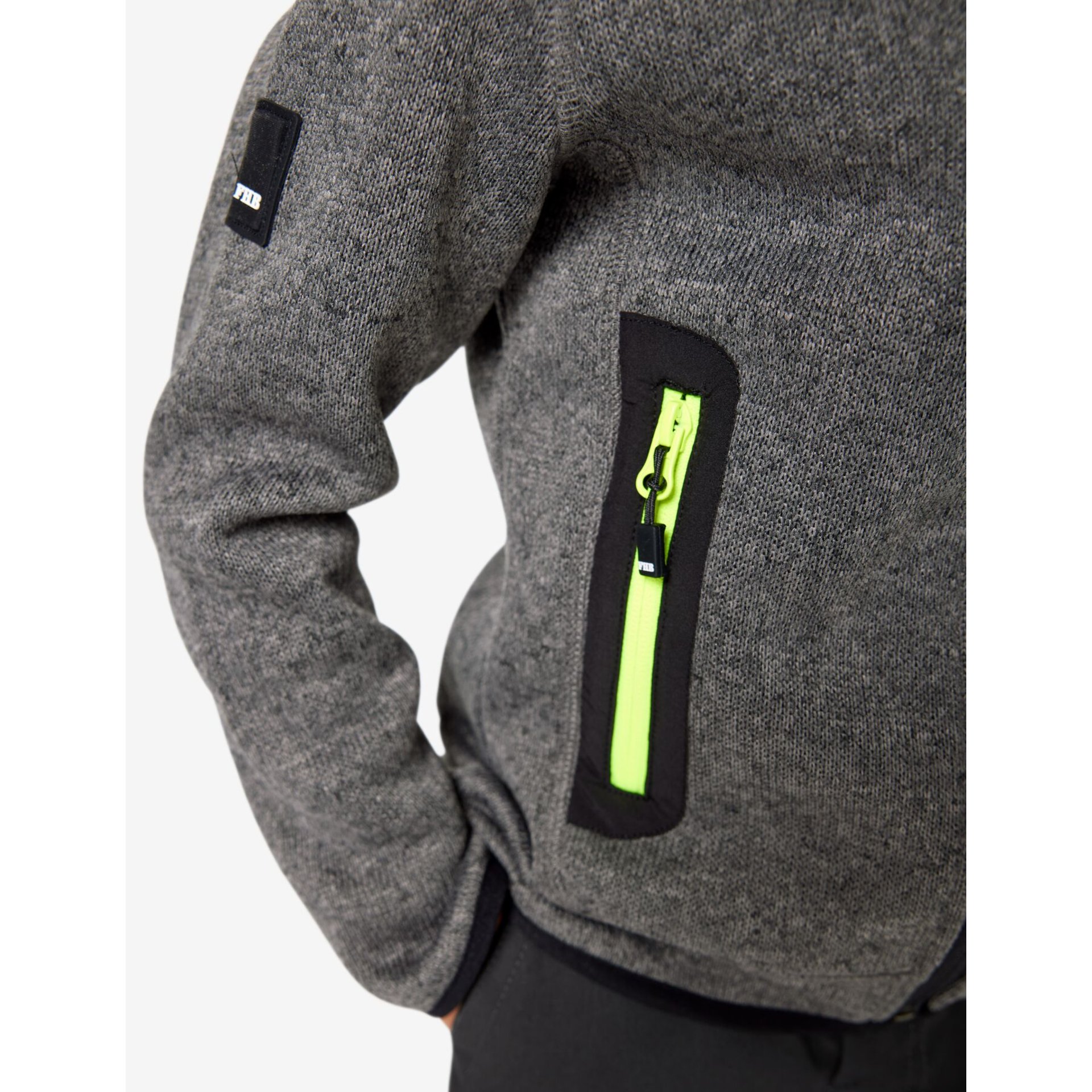 MATS Strick-Fleece-Jacke Kinder anthrazit 110/116