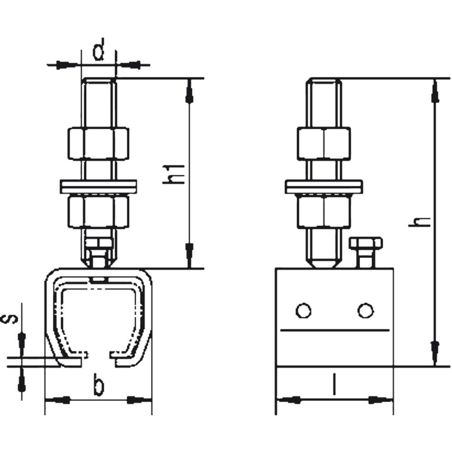 HELM 304 Muffe höhenverstellbar