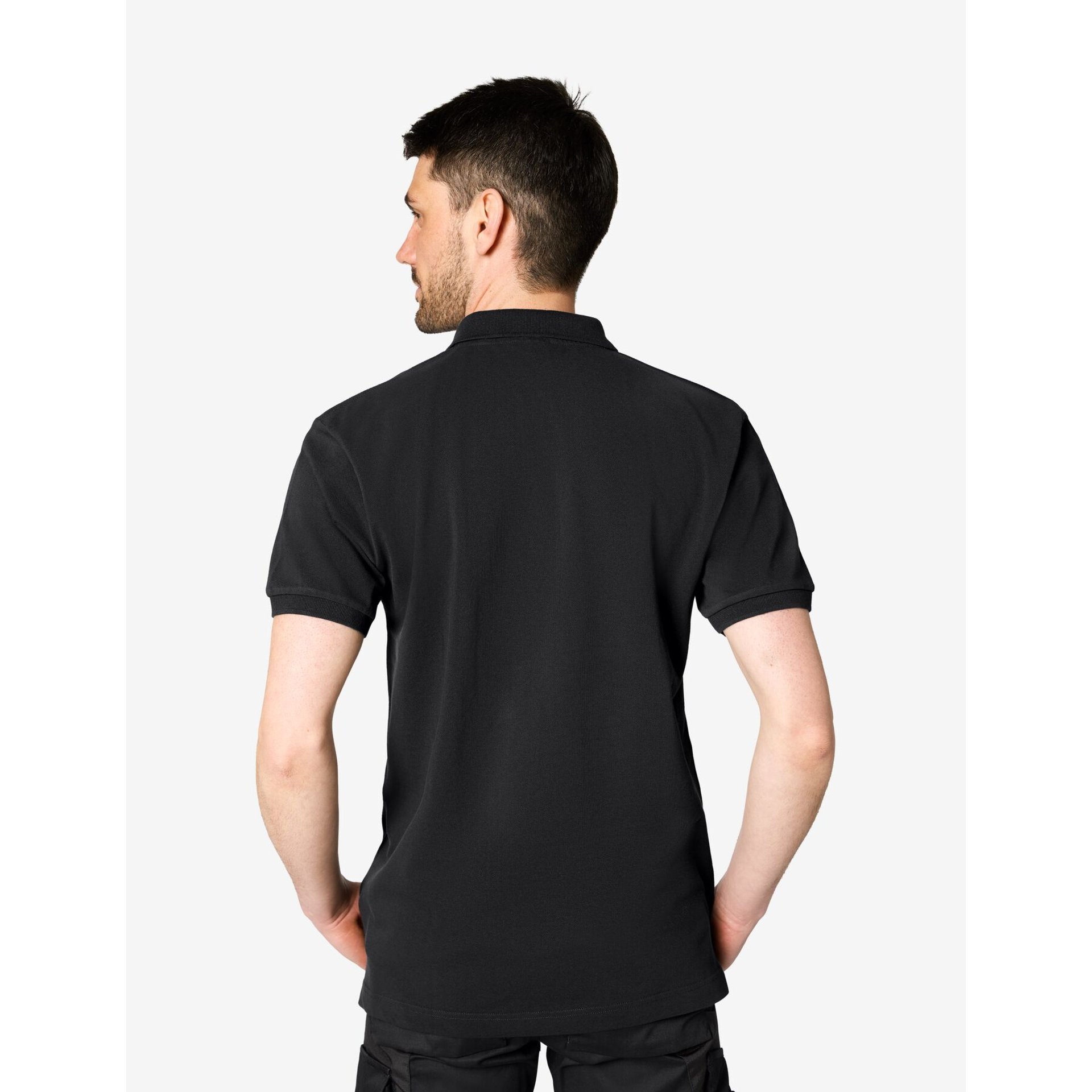 DANIEL Polo-Shirt einfarbig schwarz Gr. XL