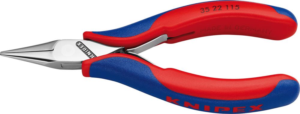 Knipex Greifzange Elektronik Backen flachrund 115mm