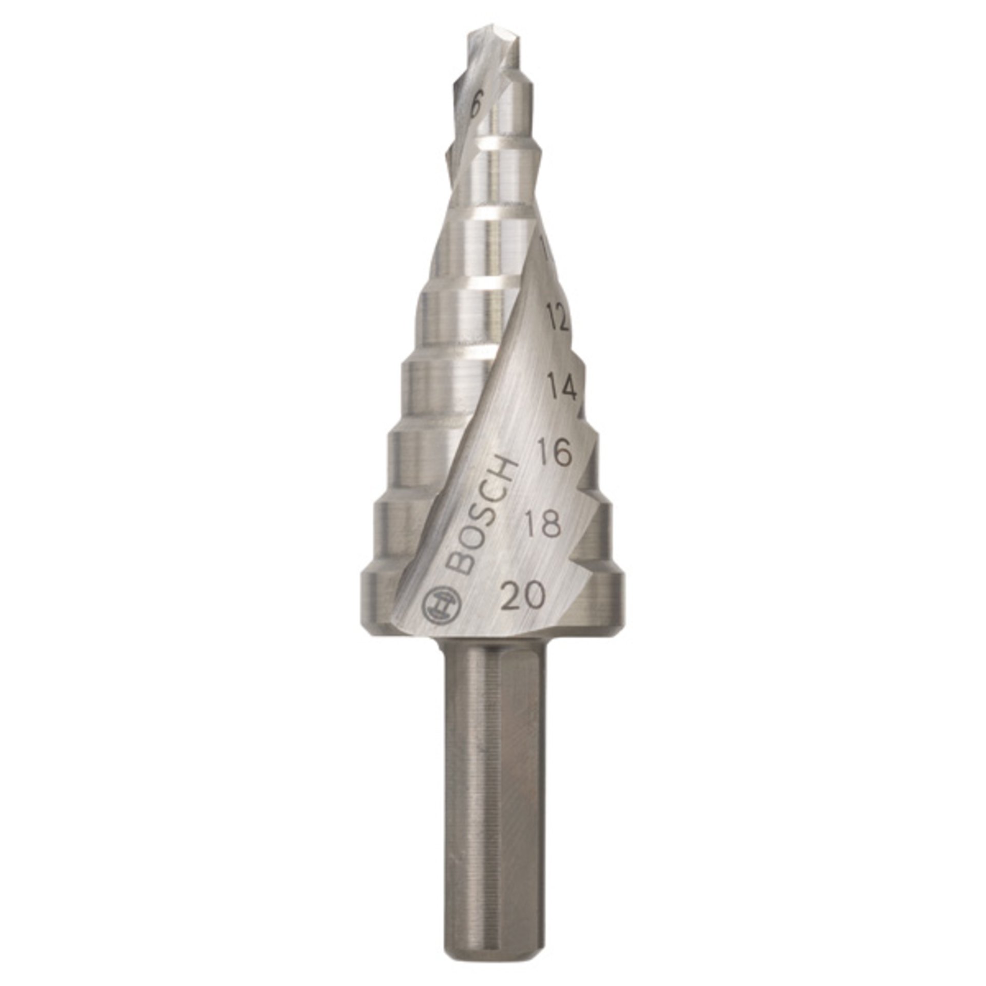 Stufenbohrer HSS, 4 - 20 mm, 8 mm, 70,5 mm, 9 Stufen