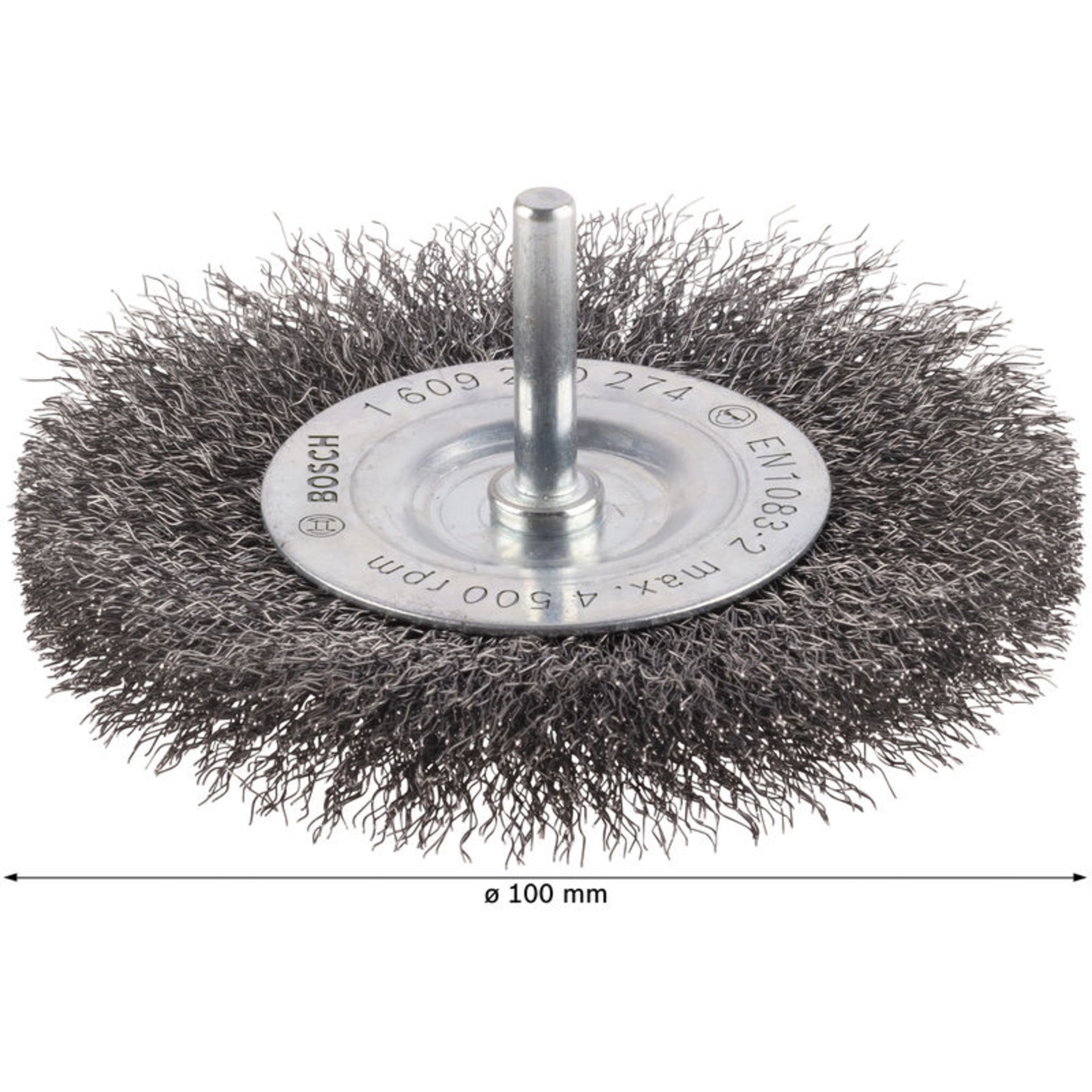 PRO Metal clean Scheibenbürste, zylindrischer Schaft, 100 x 0,2 mm