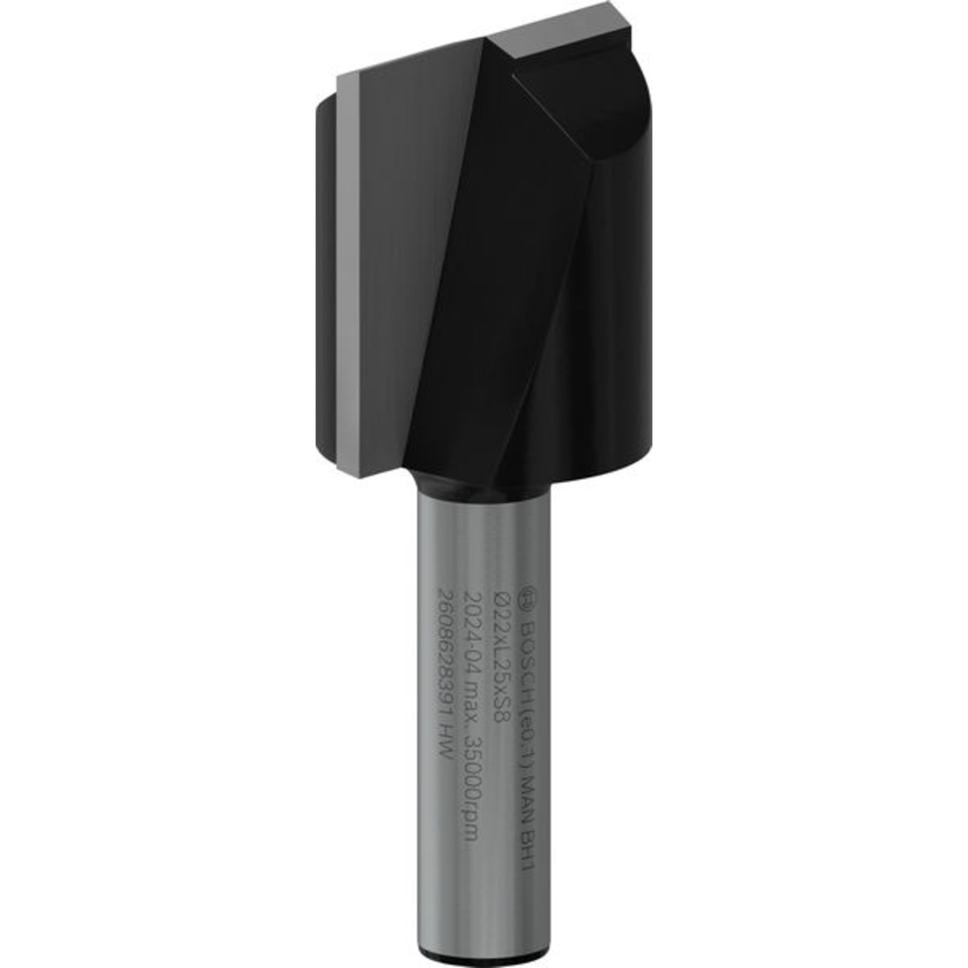 PRO Nutfräser, zweischneidig, Ø 22 x L 24,6, Schaft 8 mm