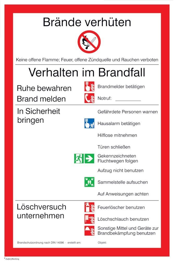 Brandschutzordnung Universal Brandschutzordnung Universal