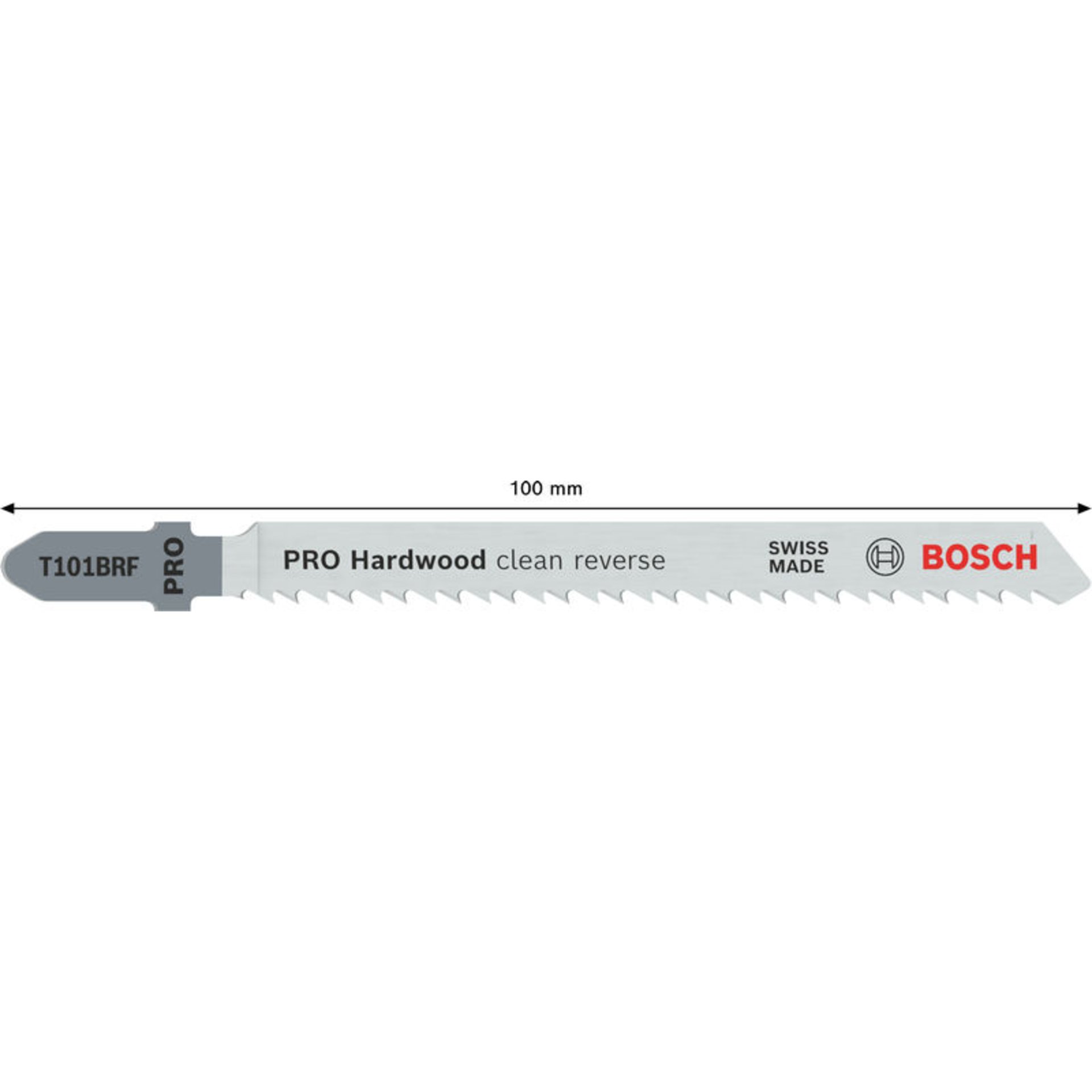 PRO Hardwood clean reverse T101BRF Stichsägeblatt, 100 mm, 5-tlg.