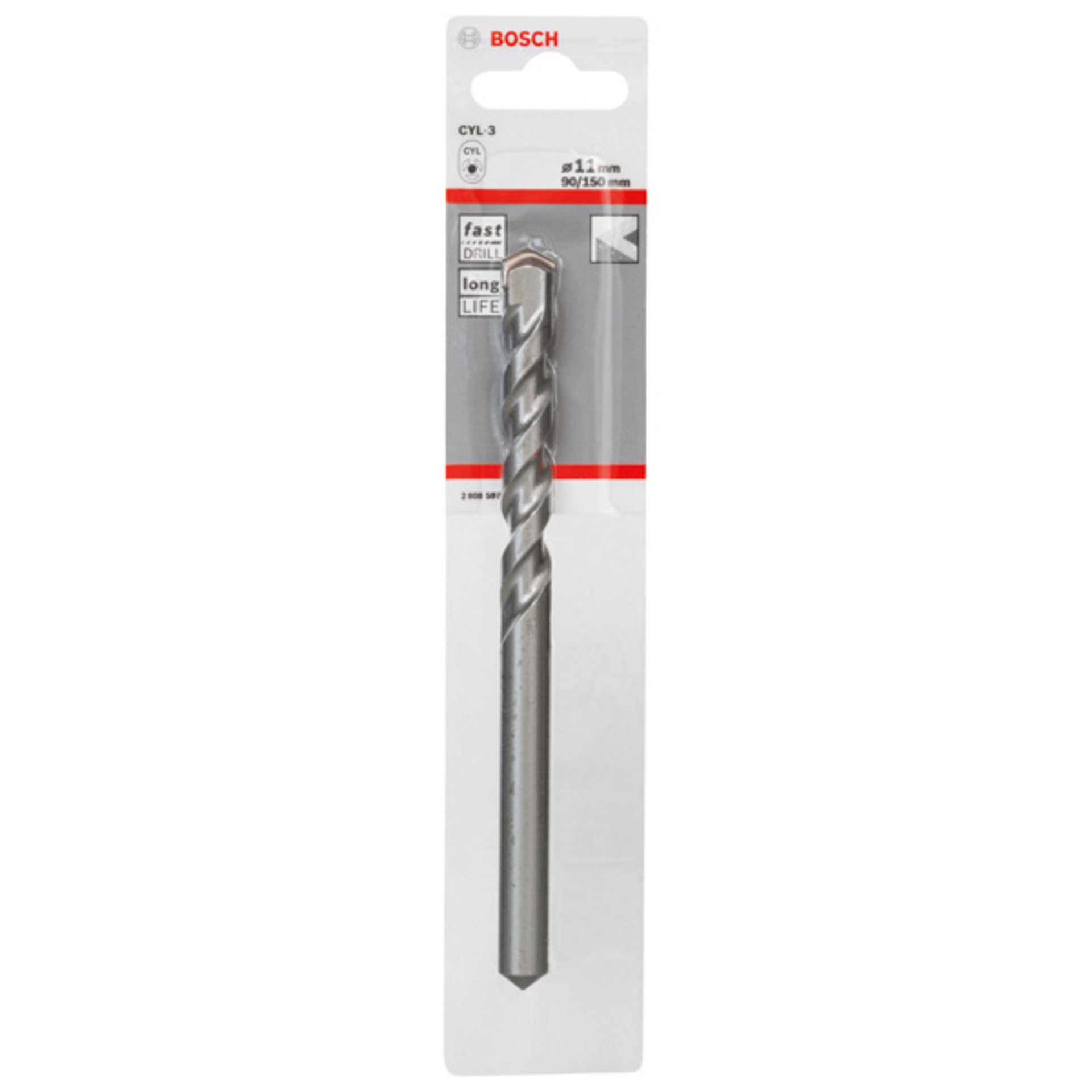 Betonbohrer CYL-3, 11 x 90 x 150 mm, d 10 mm, 1er-Pack