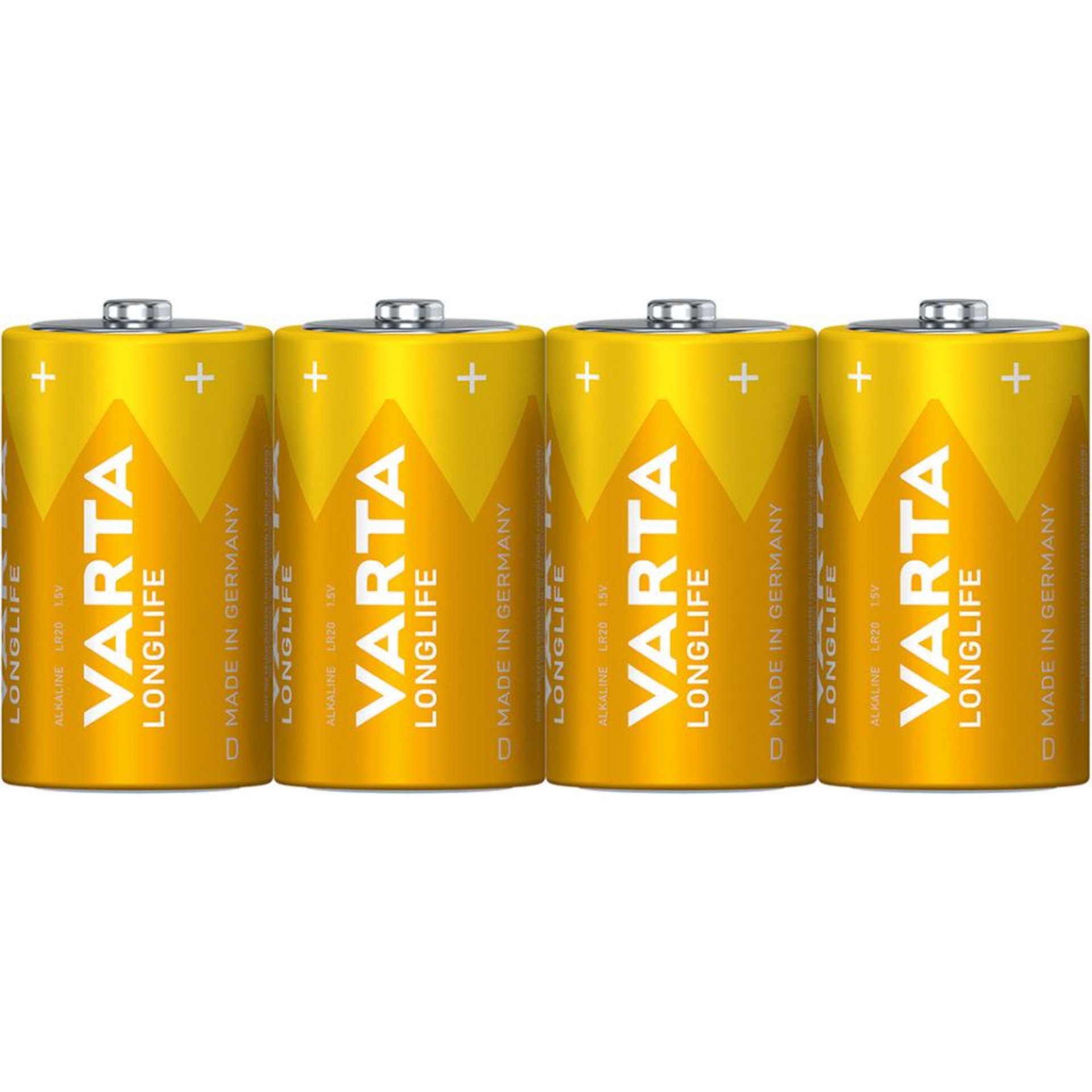 VARTA Longlife Extra Mono/D/LR20 4er Folie, 1,5V