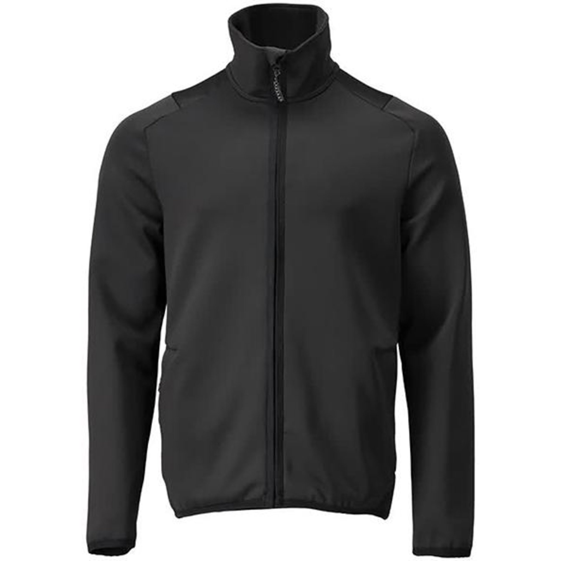 Fleecepullover m. RV, schwarz, 2XL