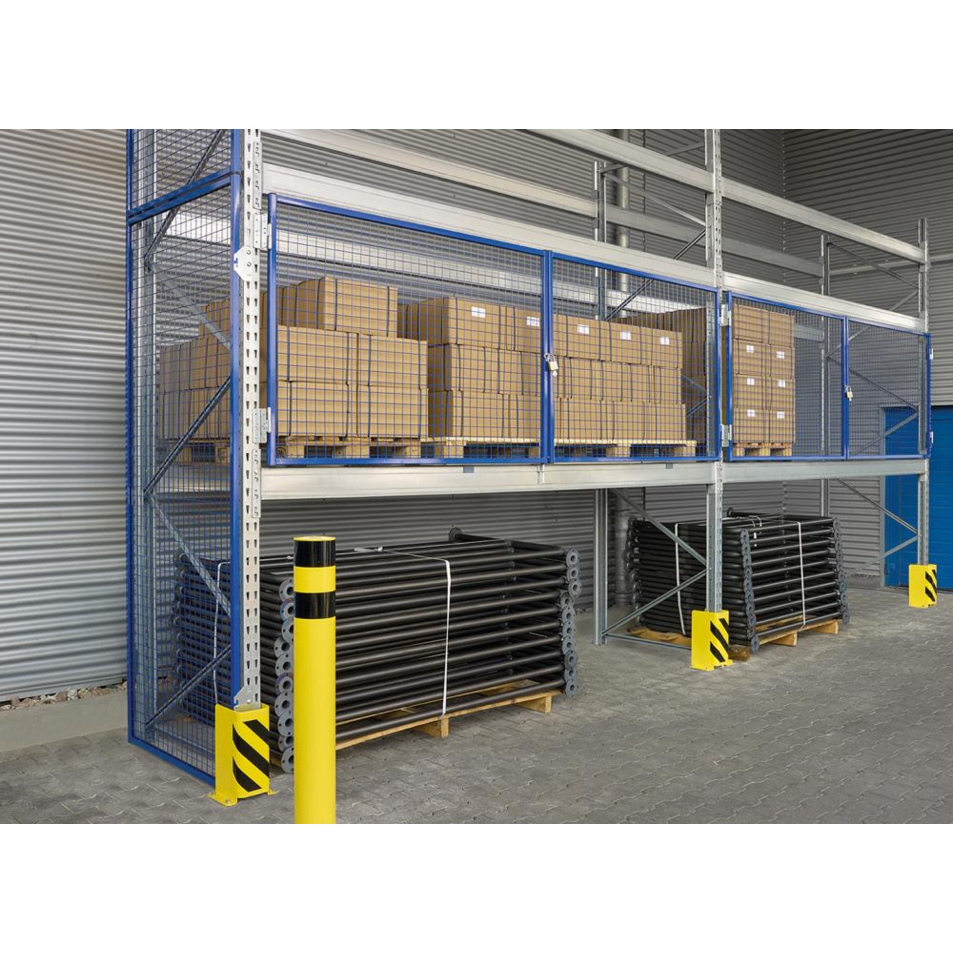 Flügeltüren für Palettenregal B1800xH900 mm RAL 7037