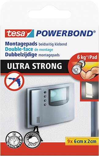 TESA POWERBOND PADS 9 X 0,06 M : 20 MM