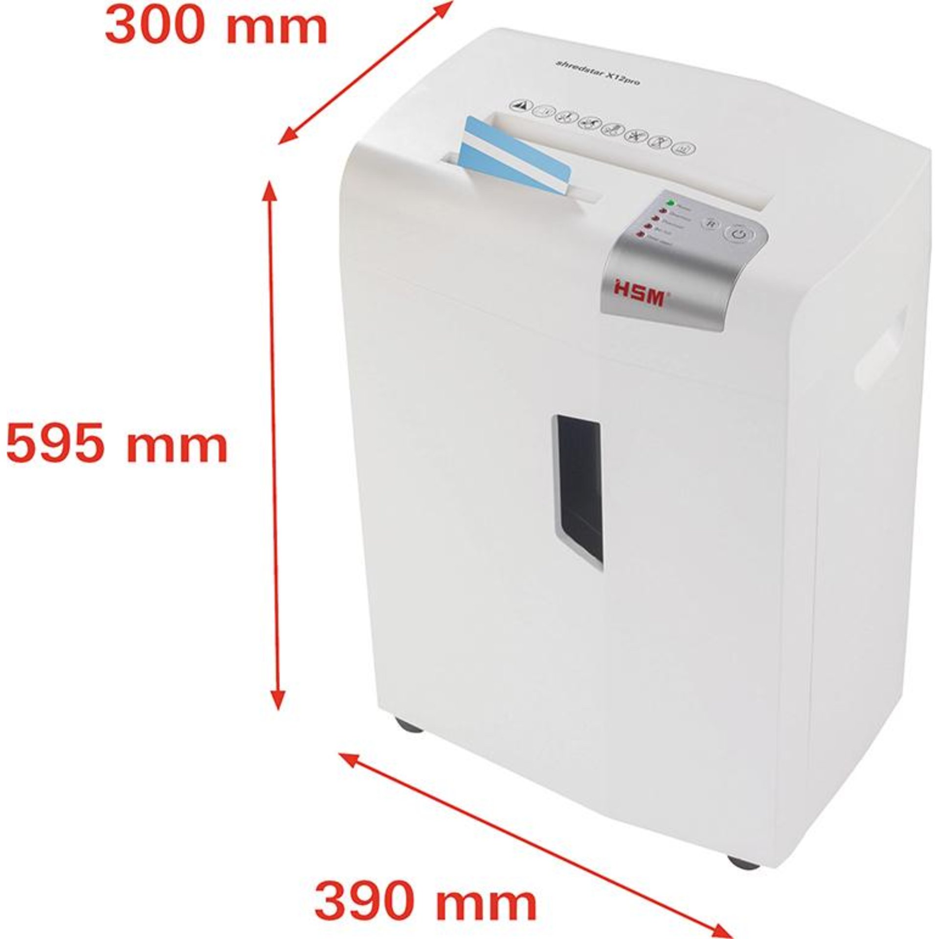 Aktenvernichter shredstar x12pro Schnittgröße 2x15 mm