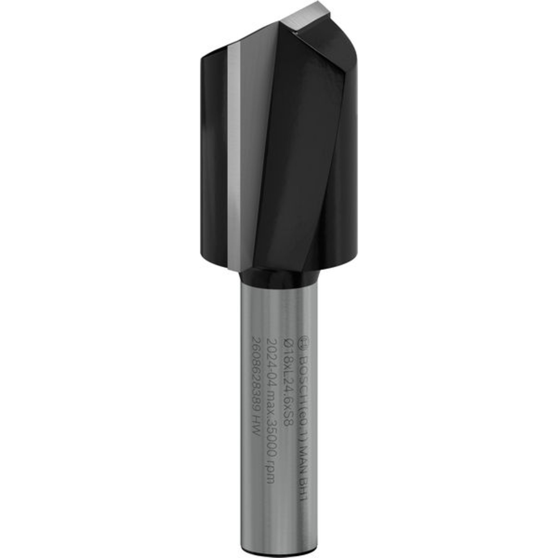 PRO Nutfräser, zweischneidig, Ø 18 x L 24,6, Schaft 8 mm