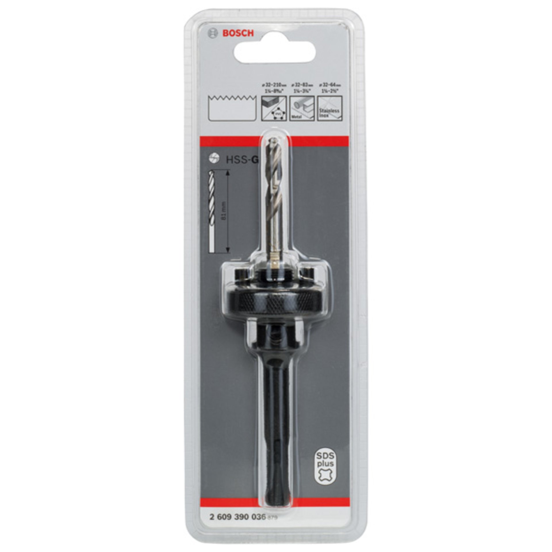 SDS plus-Adapter, 5/8-Zoll - 18 UNF, 32 bis 210 mm