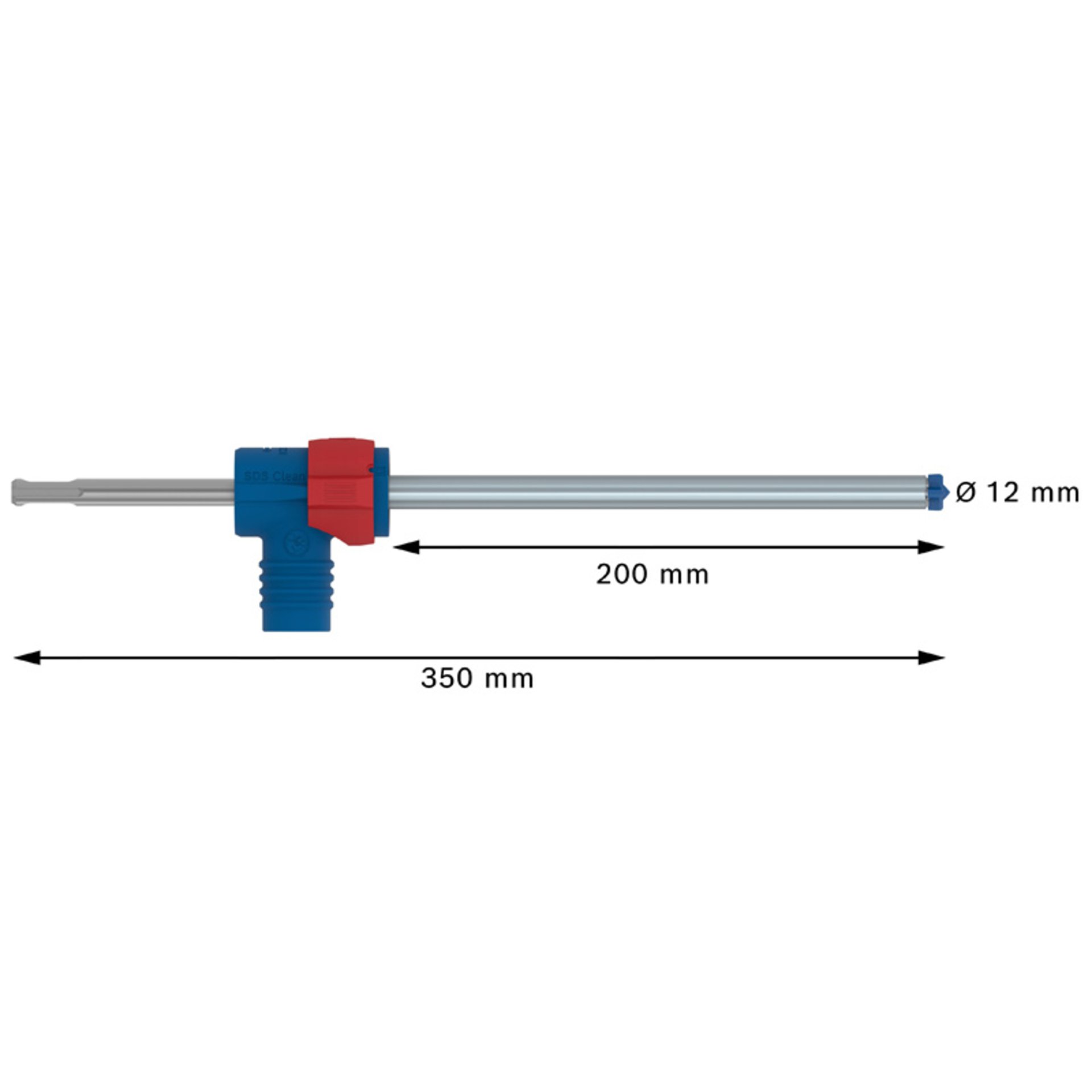 EXPERT SDS Clean plus-8X Hammerbohrer-Set 12 x 200 x 350
