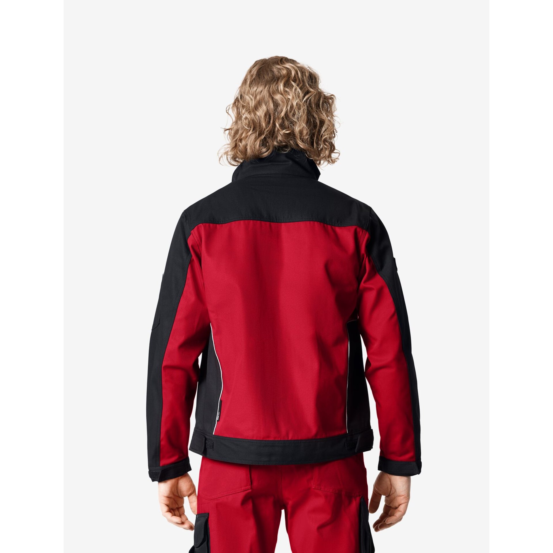 ERNST Arbeitsjacke rot-schwarz XL