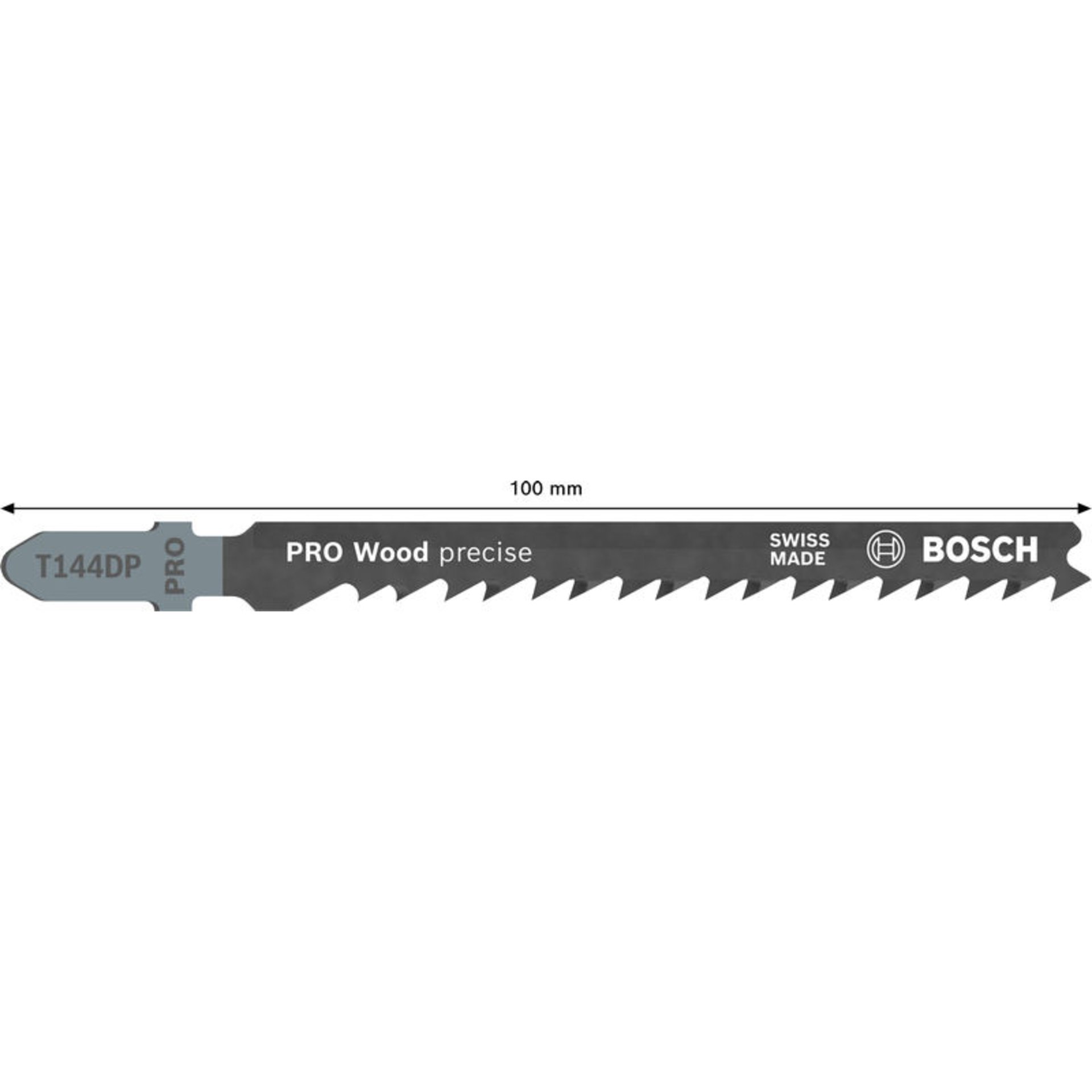 PRO Wood precise T144DP Stichsägeblatt, 100 mm, 5-tlg.